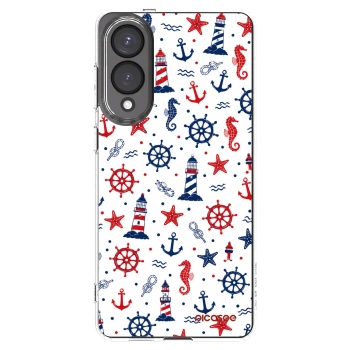 Picasee silikónový prehľadný obal pre Samsung Galaxy S25 Edge 5G - Sailor Vibes