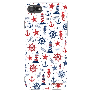 Picasee silikónový prehľadný obal pre Apple iPhone 8 - Sailor Vibes