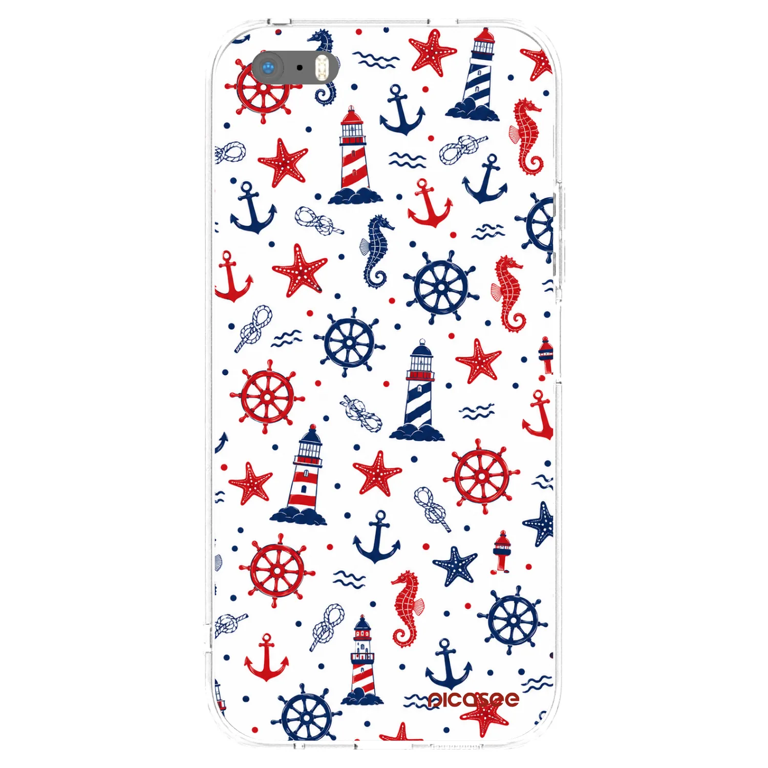 Picasee silikónový prehľadný obal pre Apple iPhone 5/5S/SE - Sailor Vibes