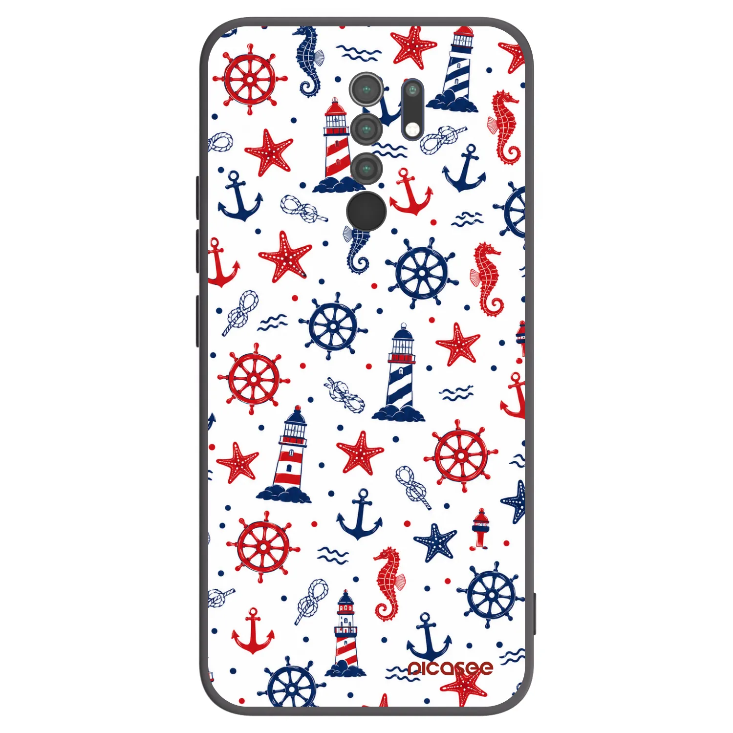Picasee silikónový čierny obal pre Xiaomi Redmi 9 - Sailor Vibes