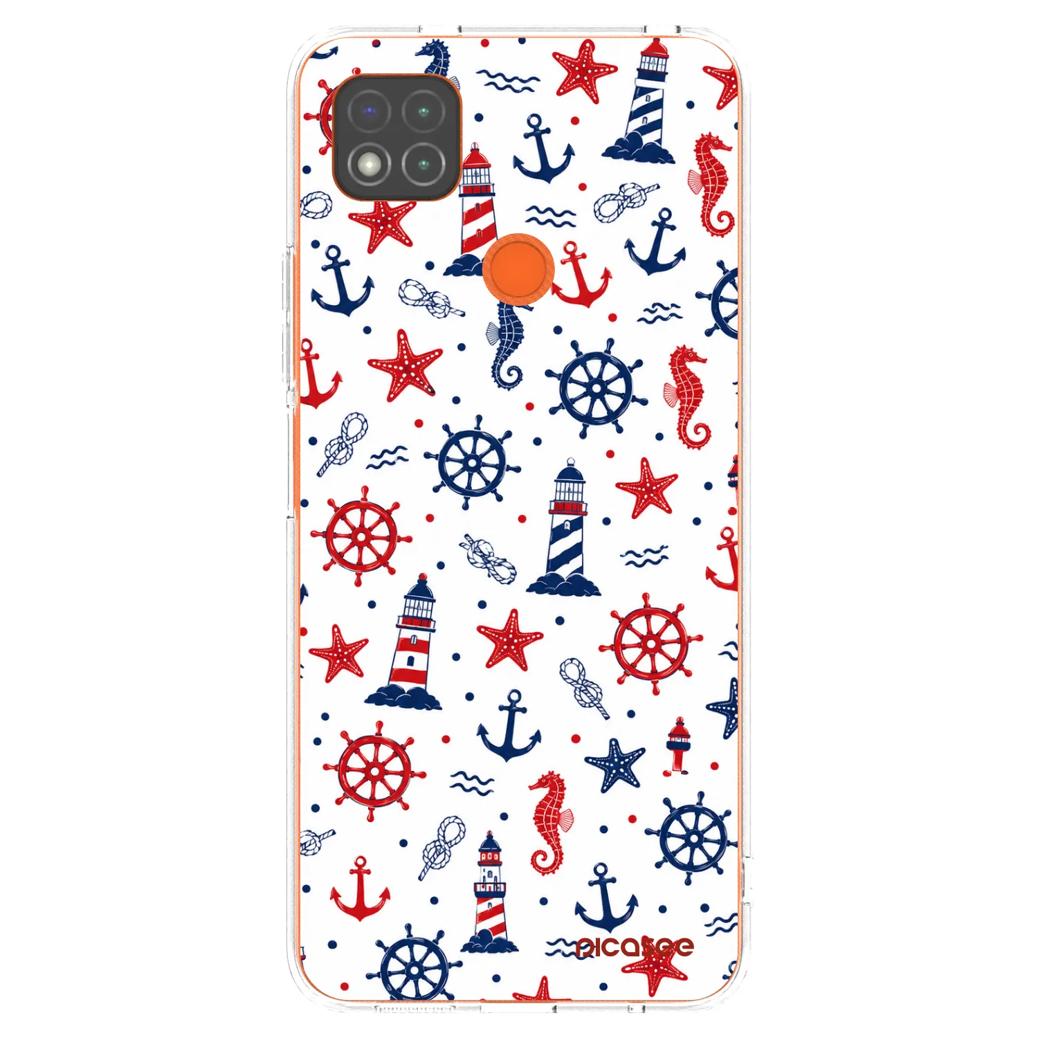 Picasee silikónový prehľadný obal pre Xiaomi Redmi 9C - Sailor Vibes
