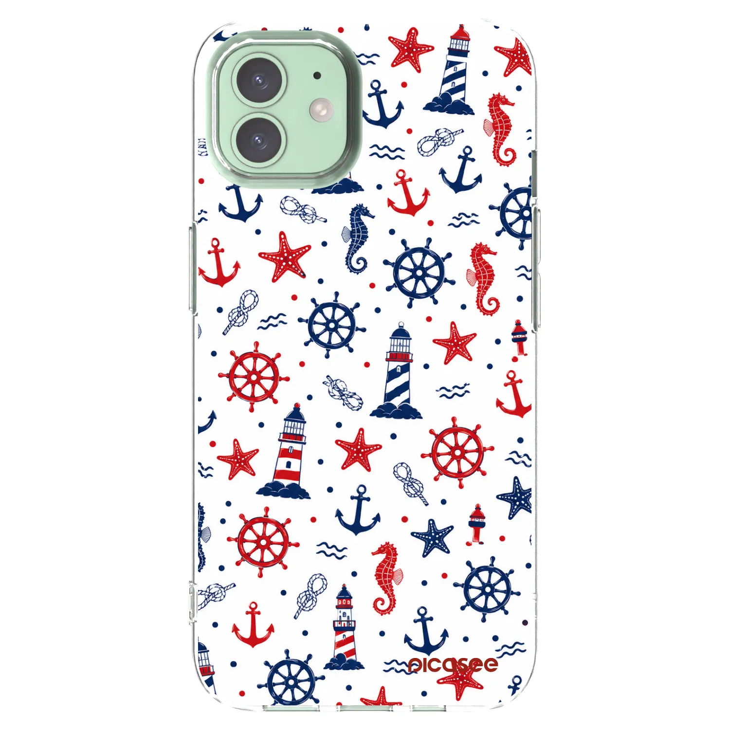 Picasee silikónový prehľadný obal pre Apple iPhone 12 - Sailor Vibes