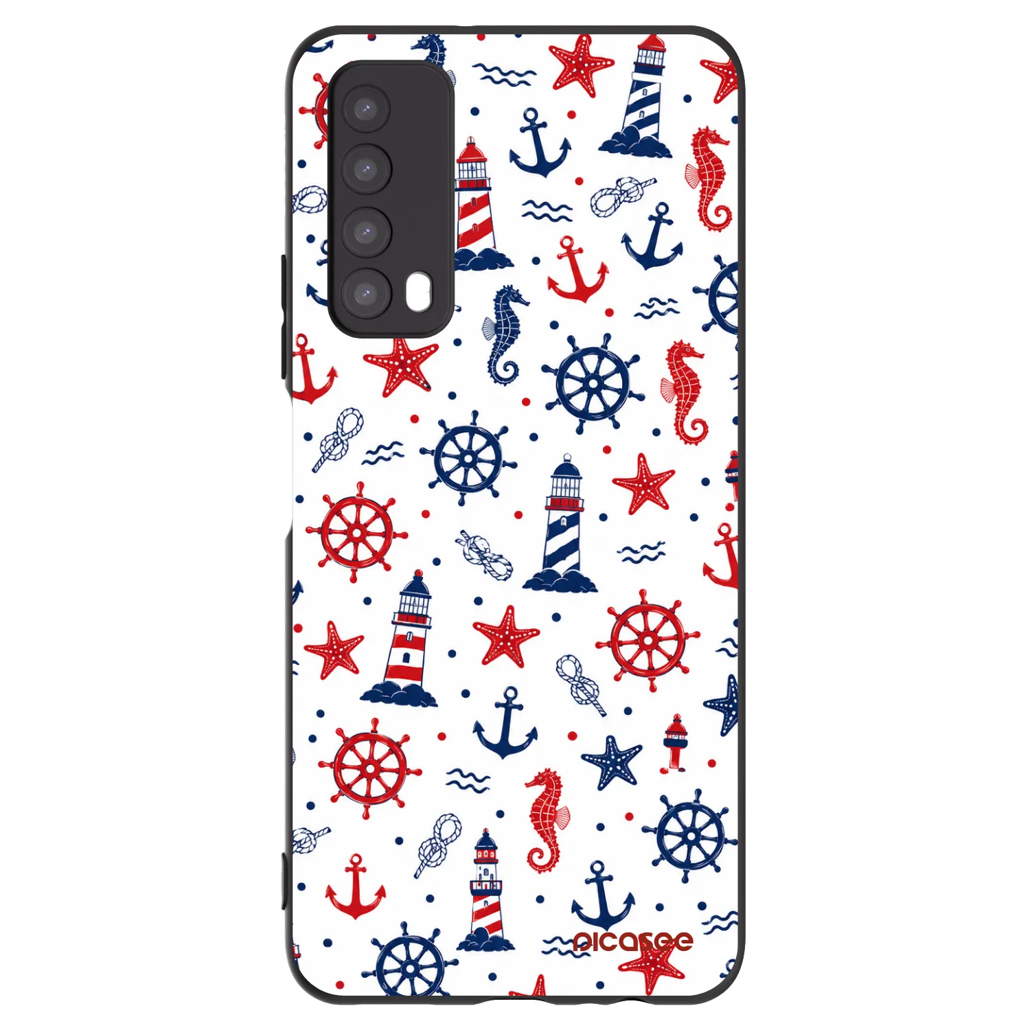 Picasee silikónový čierny obal pre Huawei P Smart 2021 - Sailor Vibes