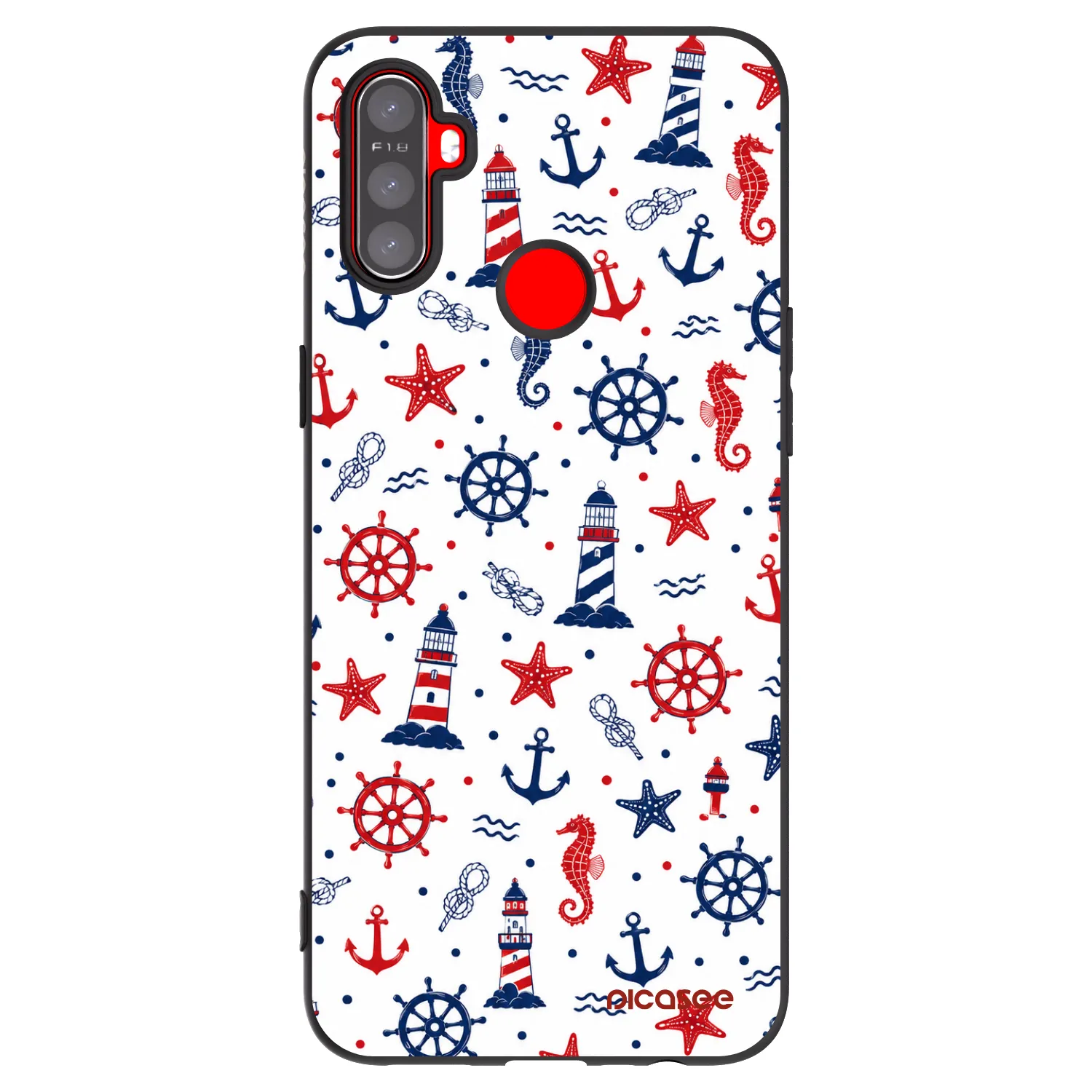 Picasee silikónový čierny obal pre Realme C3 - Sailor Vibes