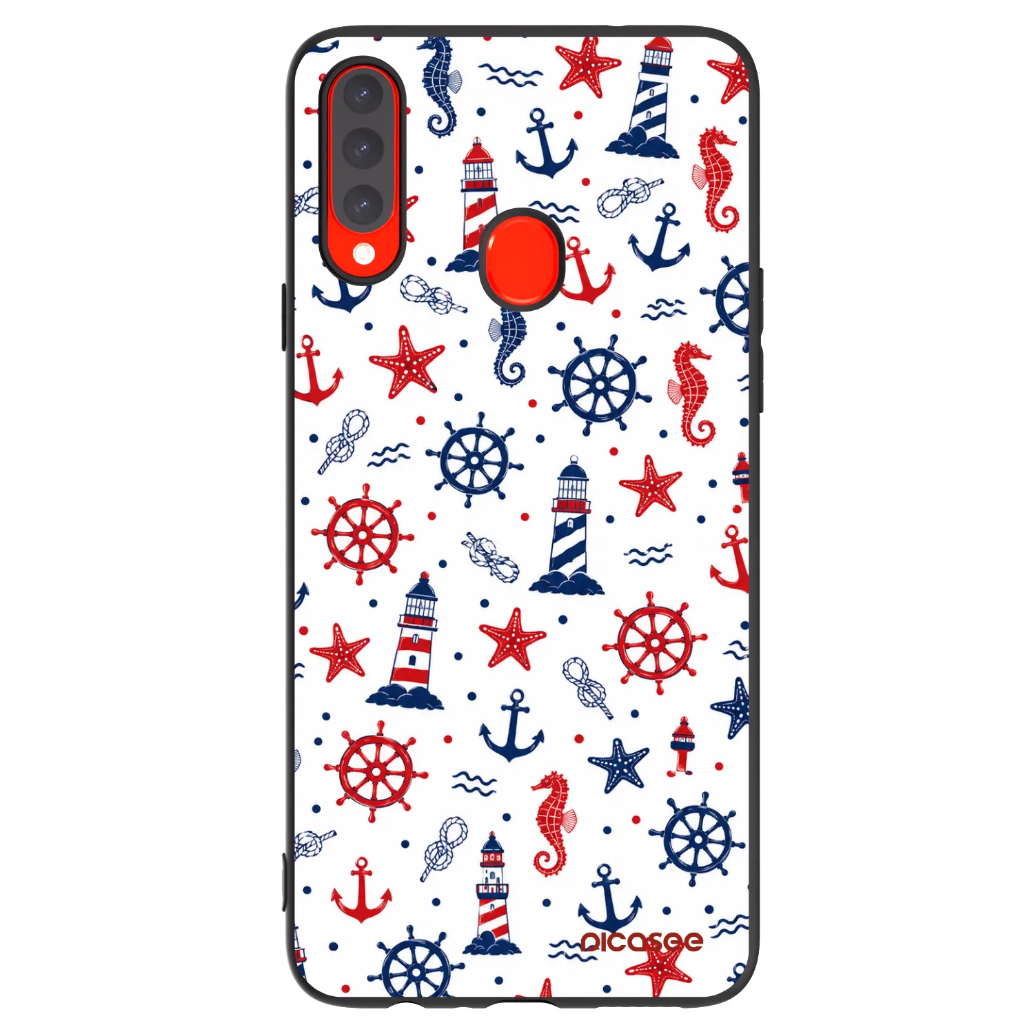 Picasee silikónový čierny obal pre Samsung Galaxy A20s - Sailor Vibes