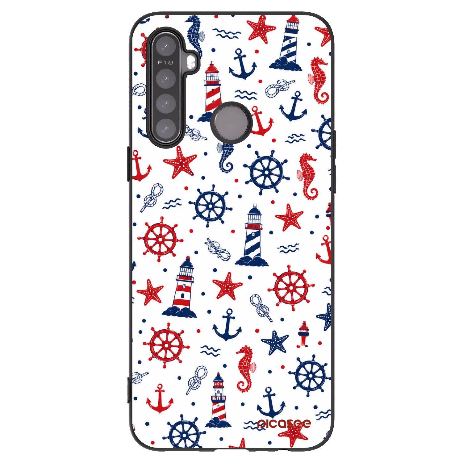 Picasee silikónový čierny obal pre Realme 5 - Sailor Vibes