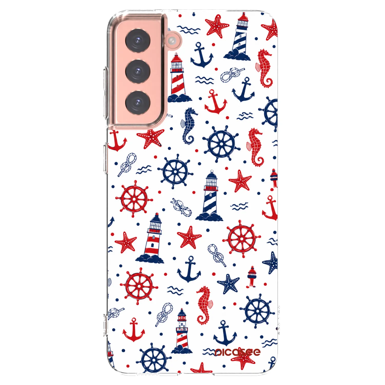 Picasee silikónový prehľadný obal pre Samsung Galaxy S21 5G G991B - Sailor Vibes