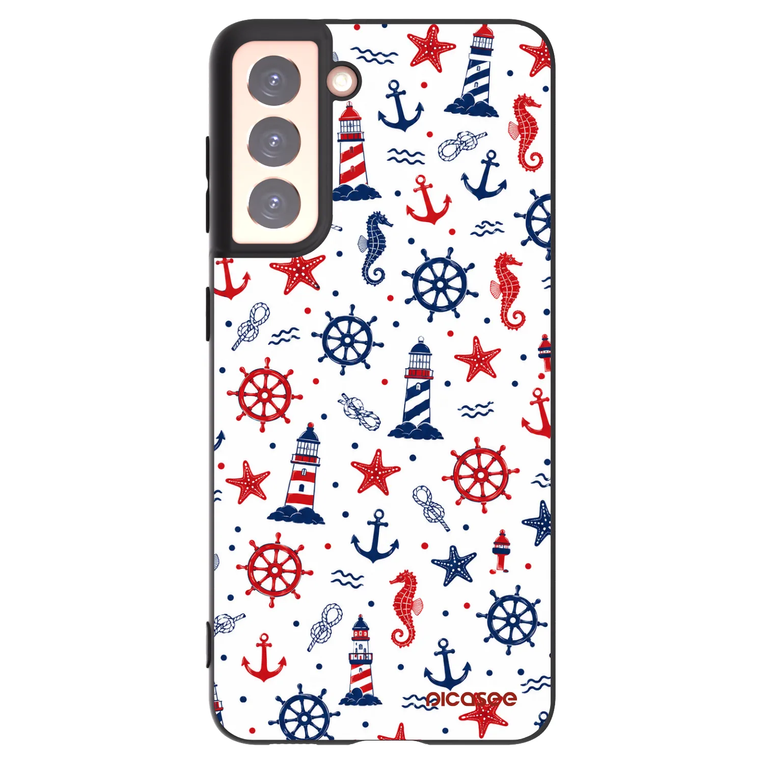 Picasee silikónový čierny obal pre Samsung Galaxy S21 5G G991B - Sailor Vibes