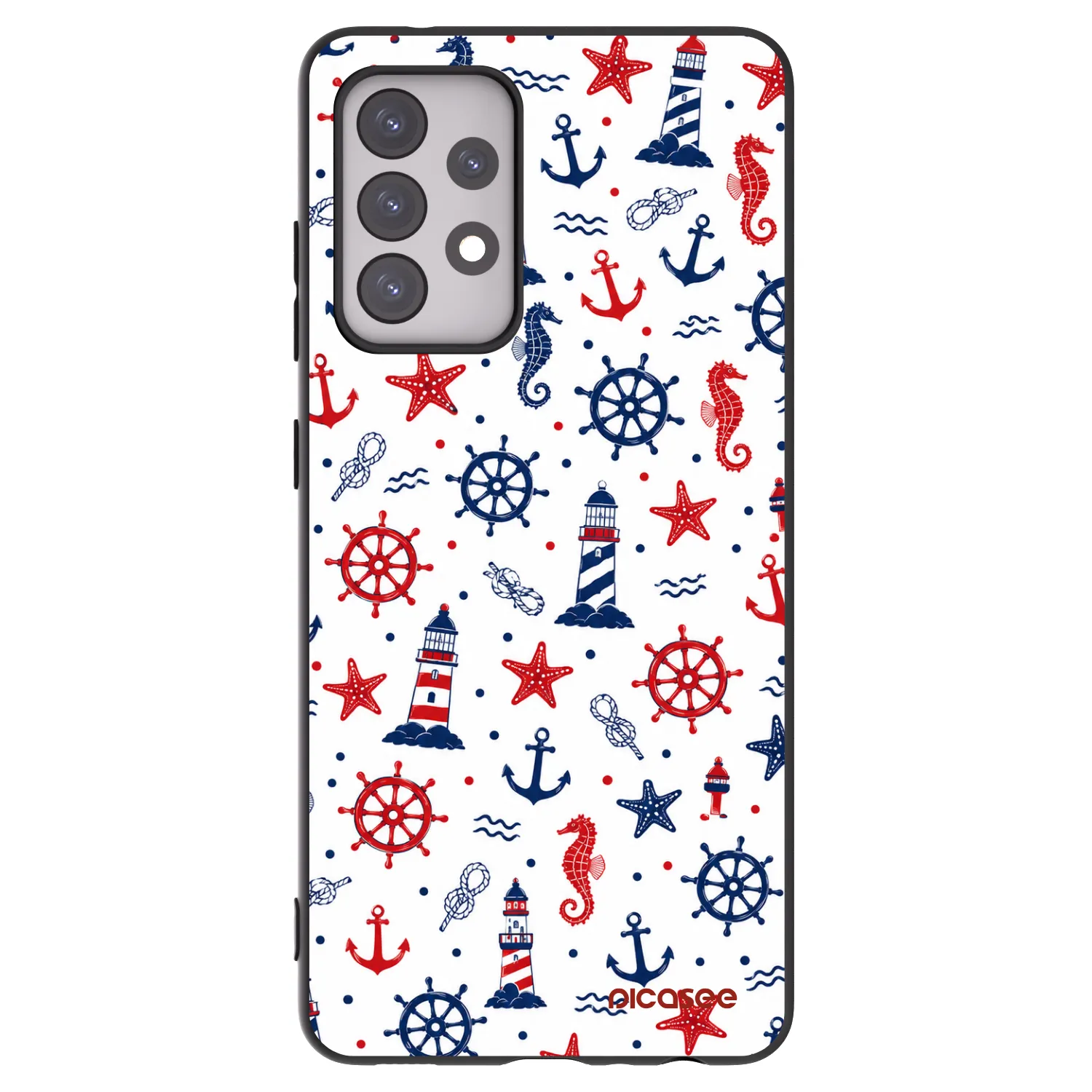 Picasee silikónový čierny obal pre Samsung Galaxy A52 5G A525F - Sailor Vibes