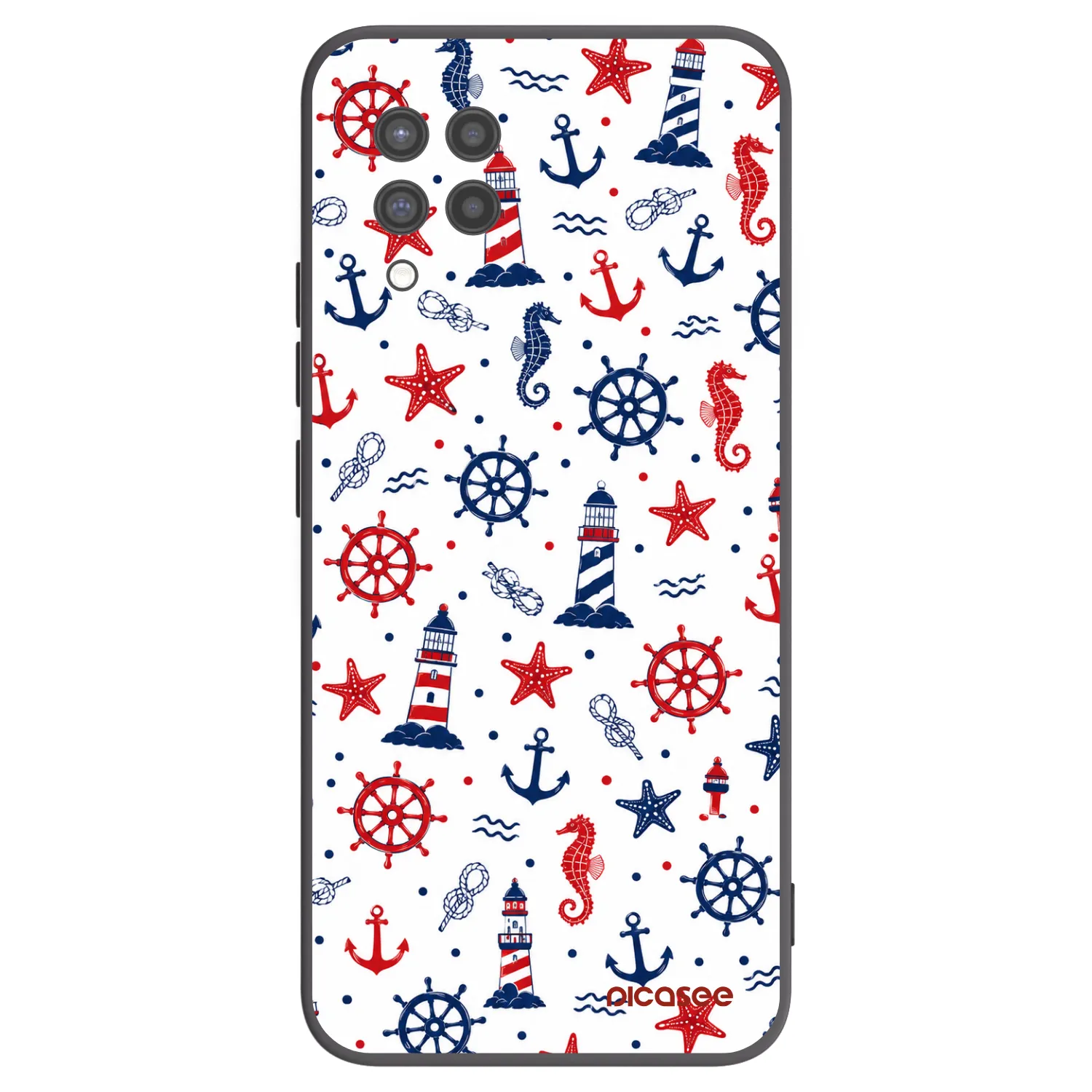 Picasee silikónový čierny obal pre Samsung Galaxy A42 A426B - Sailor Vibes