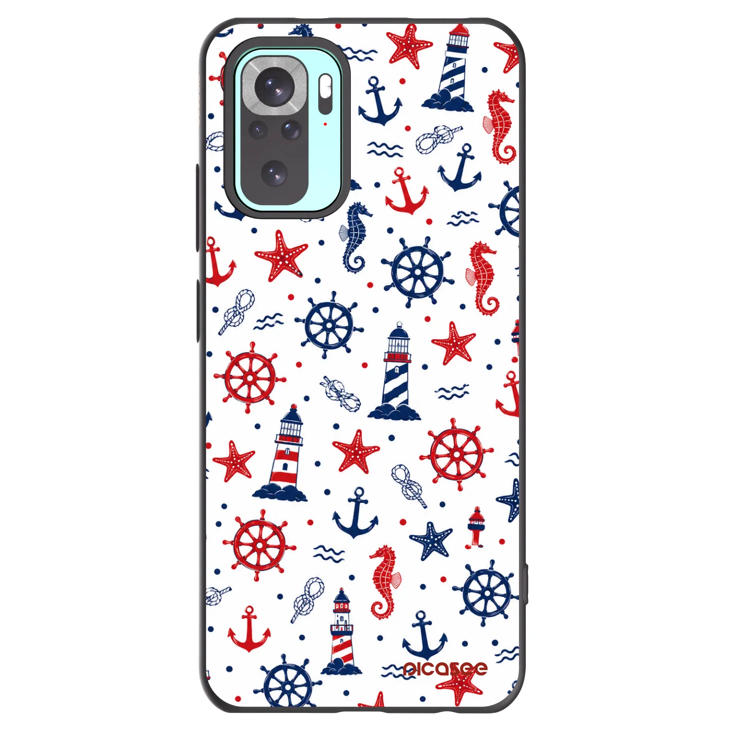 Picasee silikónový čierny obal pre Xiaomi Redmi Note 10 Pro - Sailor Vibes