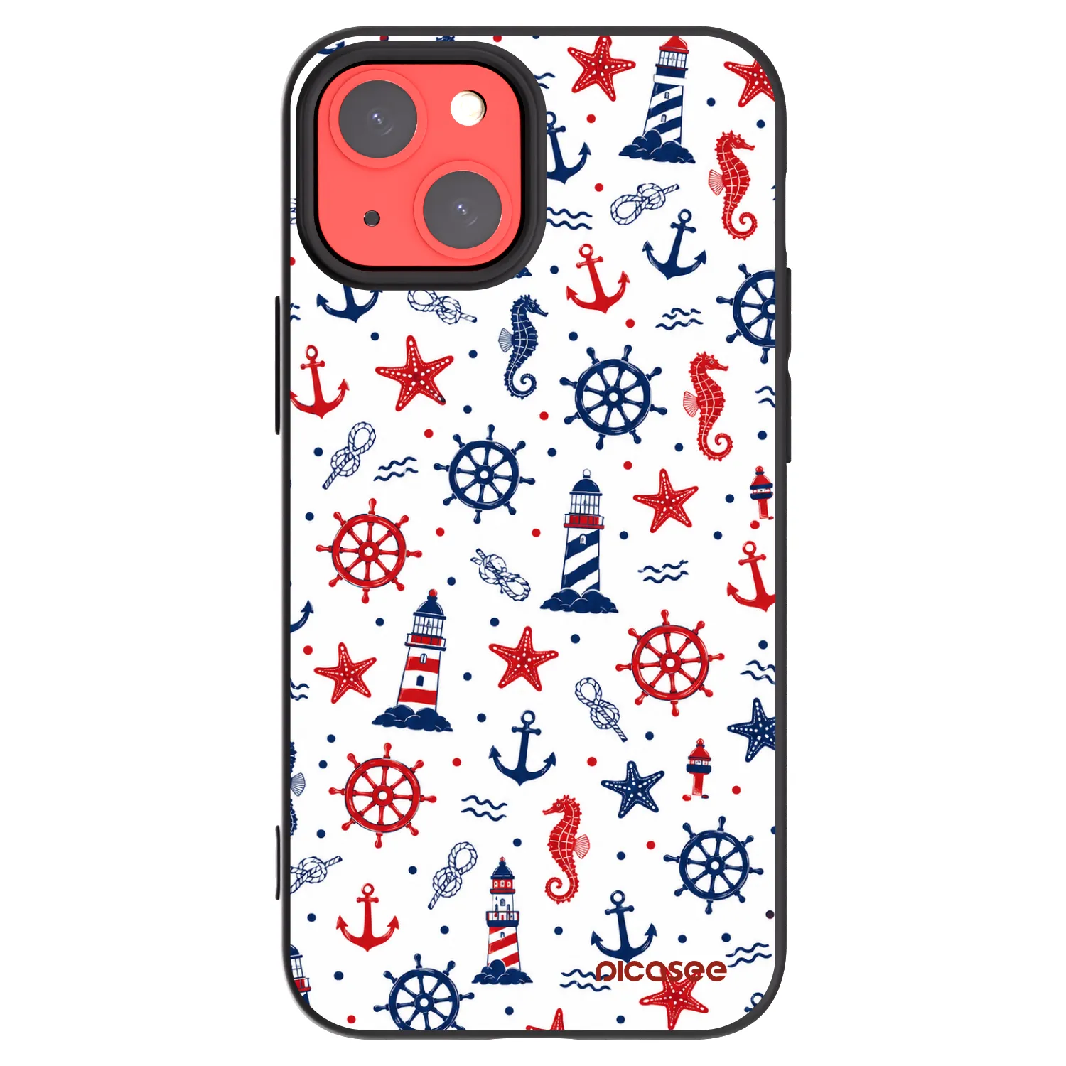 Picasee silikónový čierny obal pre Apple iPhone 13 mini - Sailor Vibes