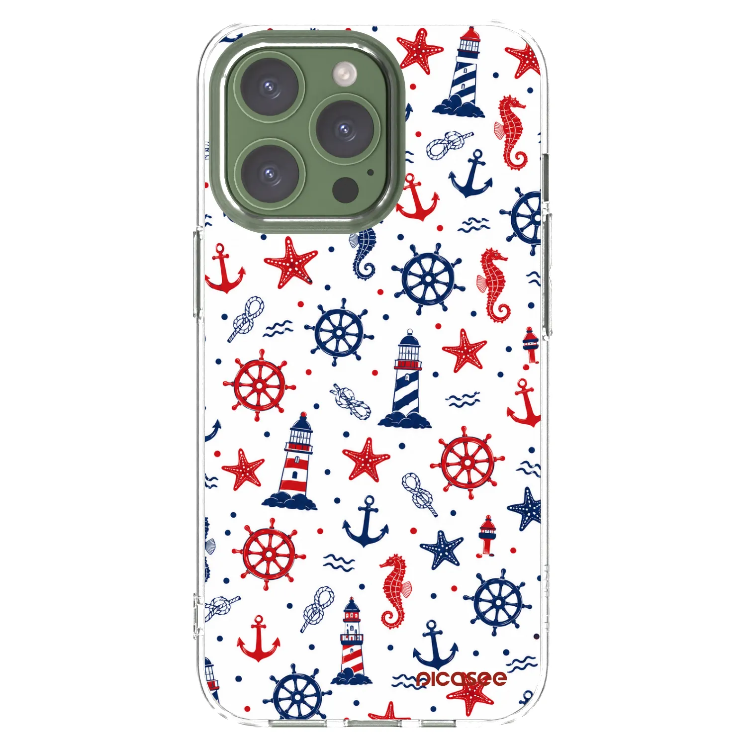Picasee silikónový prehľadný obal pre Apple iPhone 13 Pro - Sailor Vibes