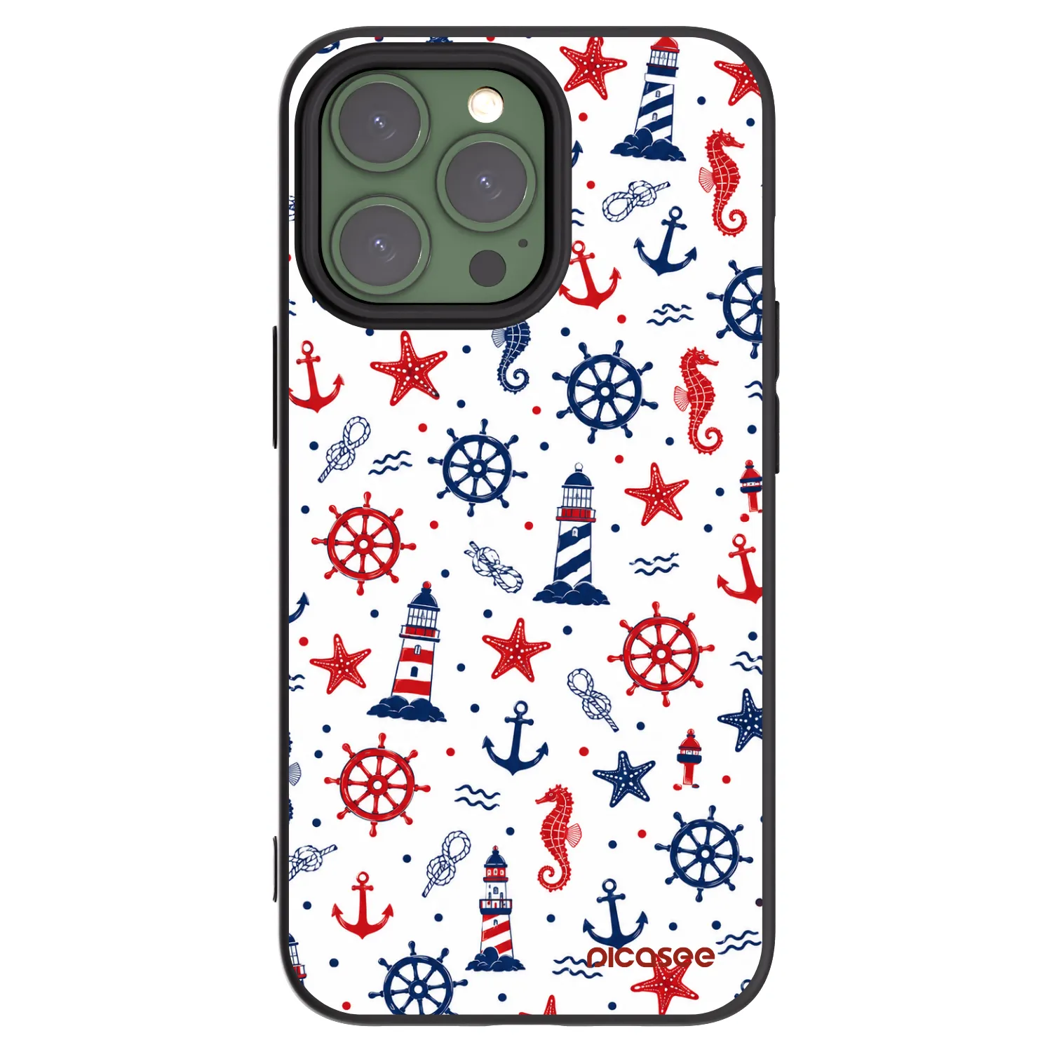 Picasee silikónový čierny obal pre Apple iPhone 13 Pro - Sailor Vibes