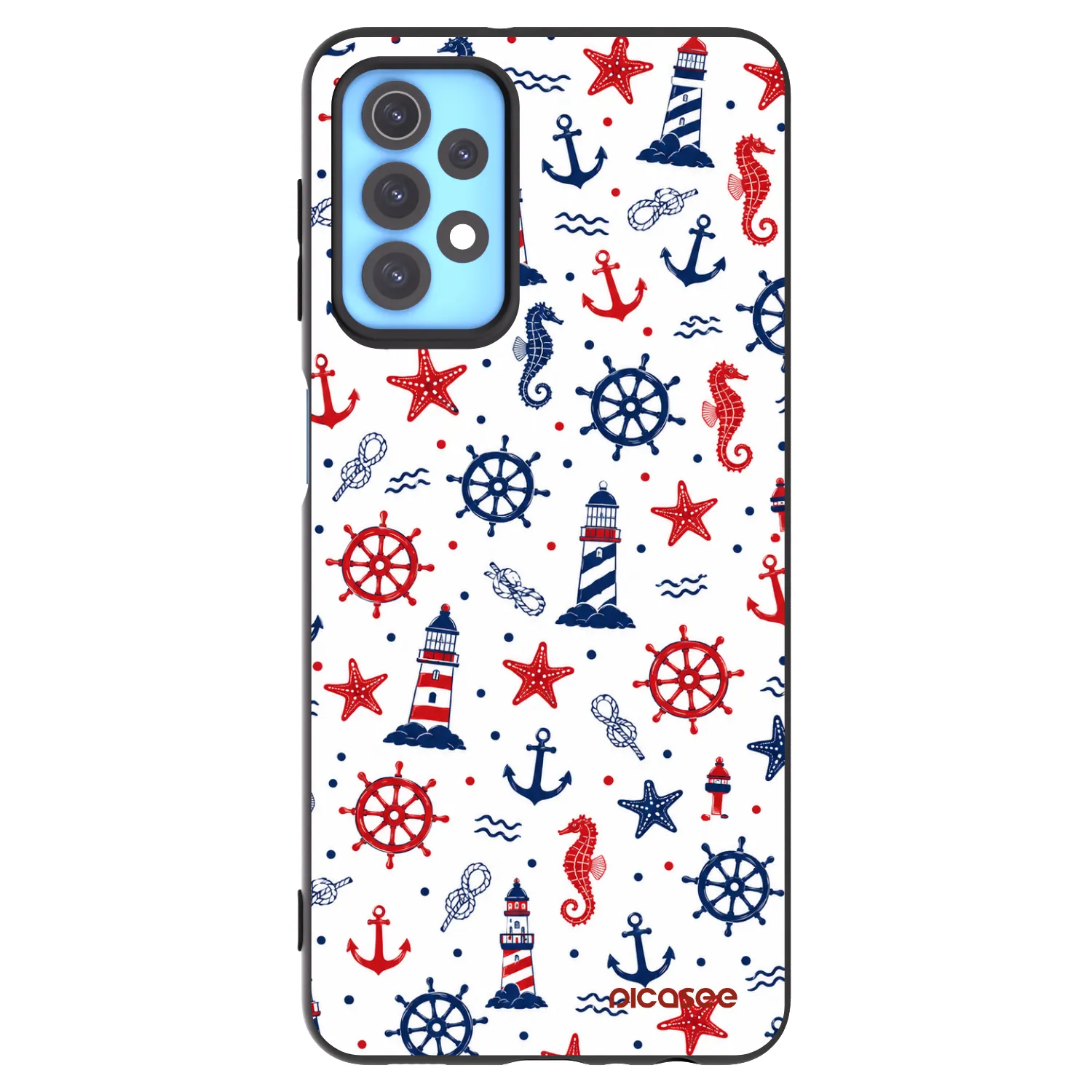 Picasee silikónový čierny obal pre Samsung Galaxy A32 4G SM-A325F - Sailor Vibes