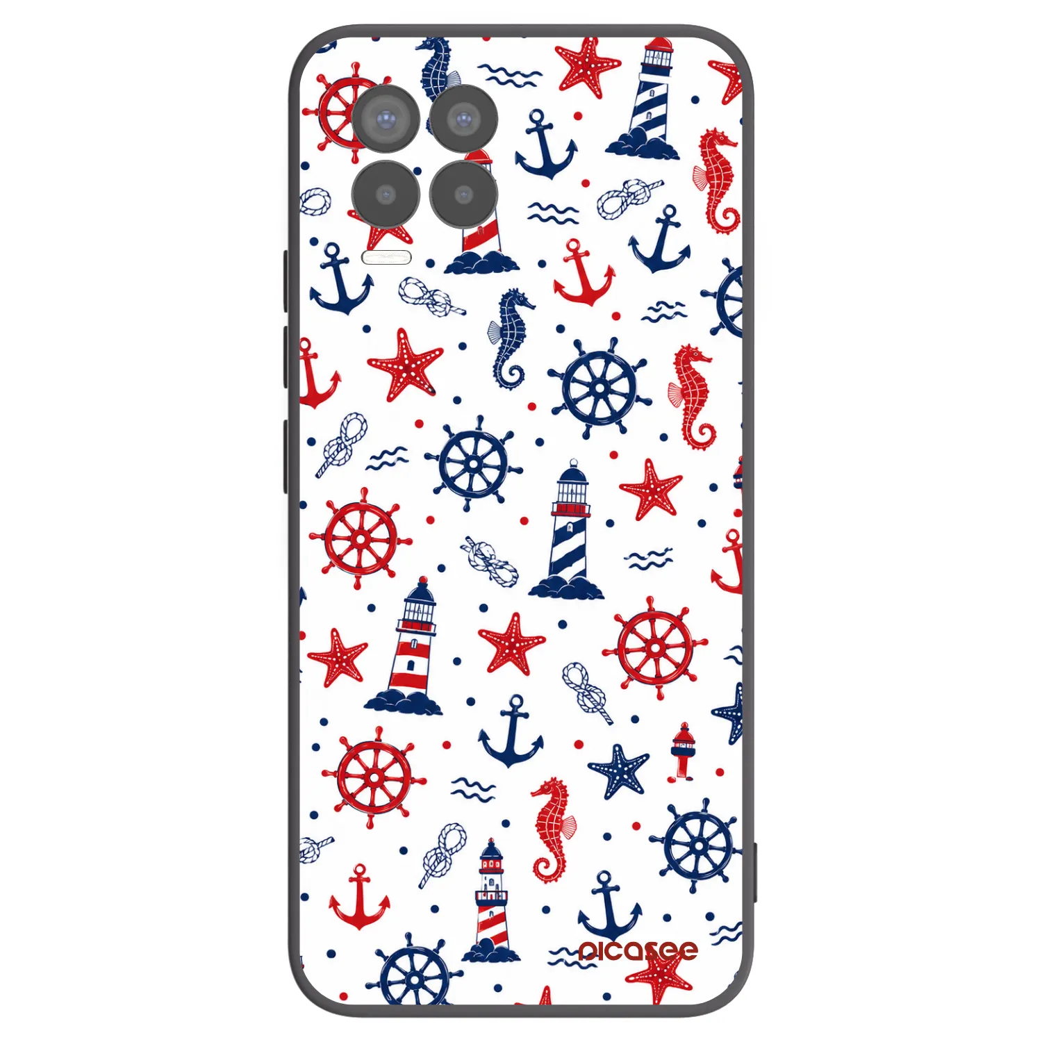 Picasee silikónový čierny obal pre Realme 8 Pro - Sailor Vibes