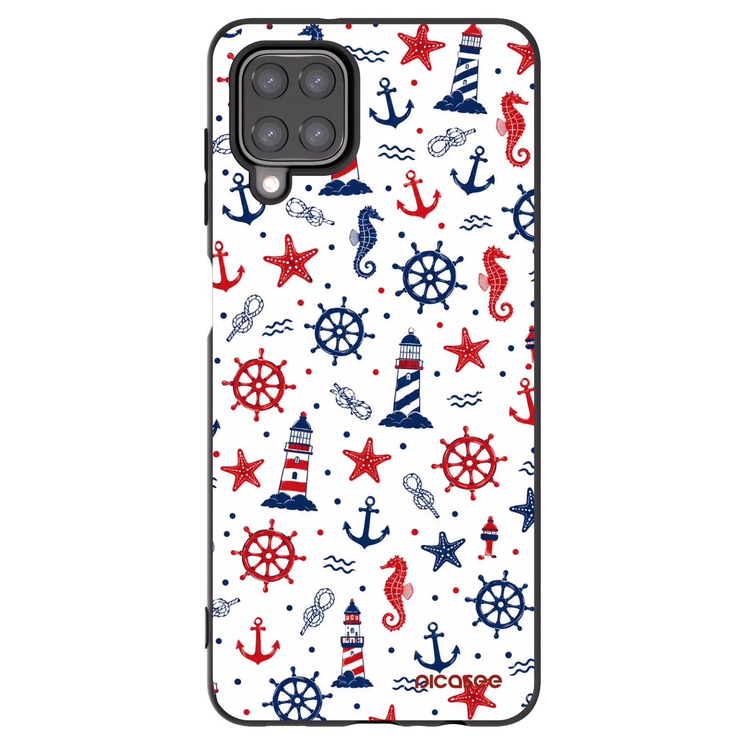 Picasee silikónový čierny obal pre Samsung Galaxy M12 M127F - Sailor Vibes