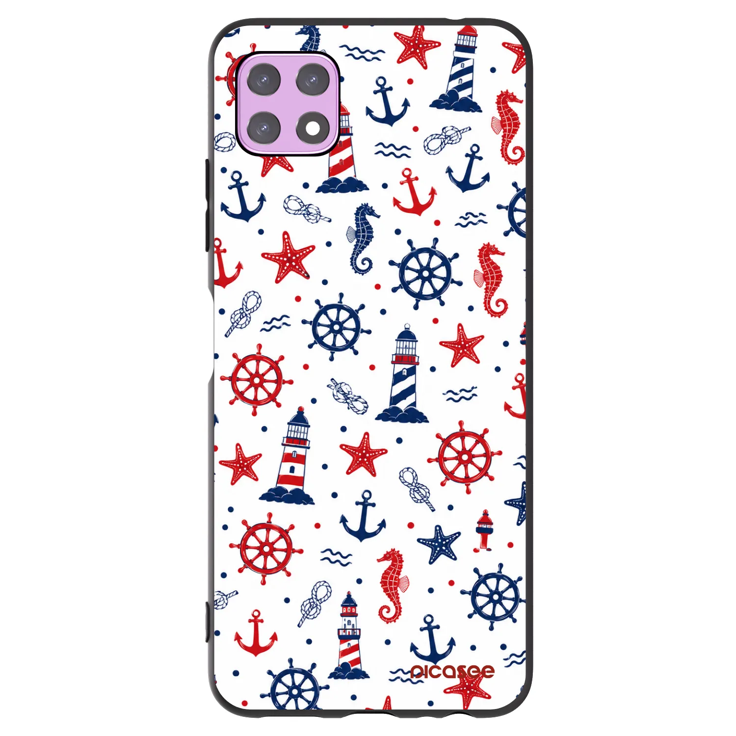 Picasee silikónový čierny obal pre Samsung Galaxy A22 A226B 5G - Sailor Vibes