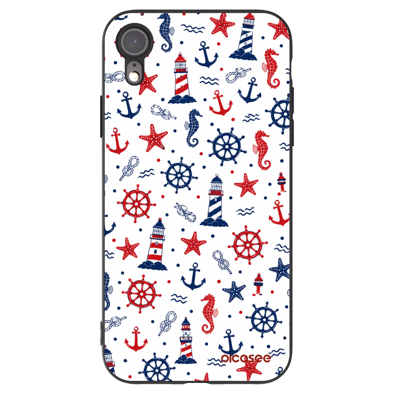Picasee silikónový čierny obal pre Apple iPhone 6 Plus/6S Plus - Sailor Vibes