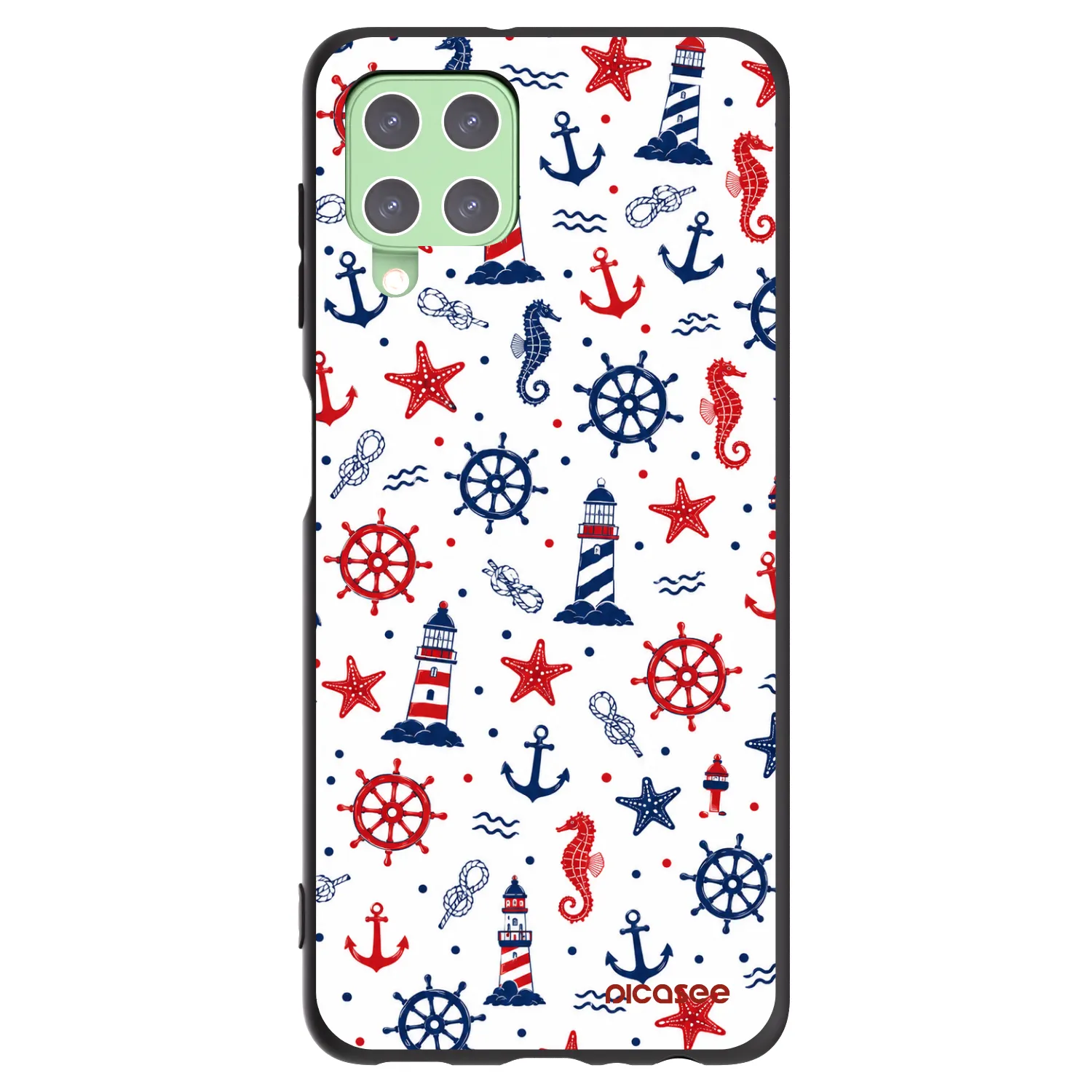 Picasee silikónový čierny obal pre Samsung Galaxy A22 A225F 4G - Sailor Vibes