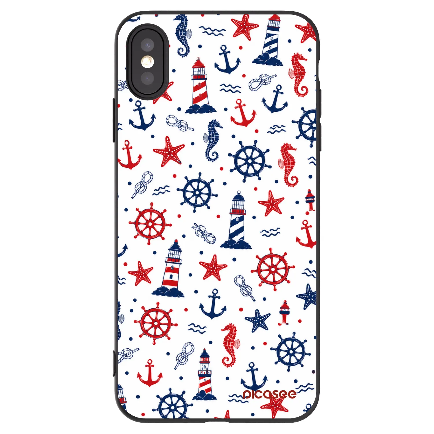 Picasee silikónový čierny obal pre Apple iPhone XS Max - Sailor Vibes