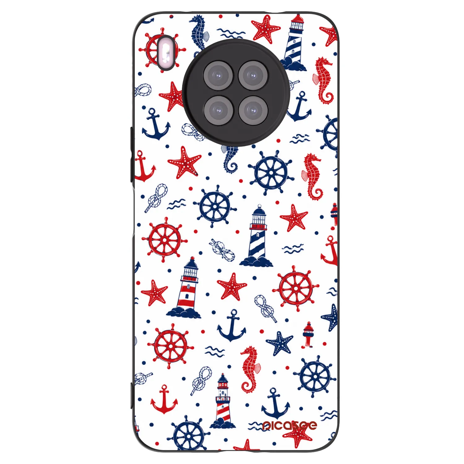 Picasee silikónový čierny obal pre Huawei Nova 8i - Sailor Vibes