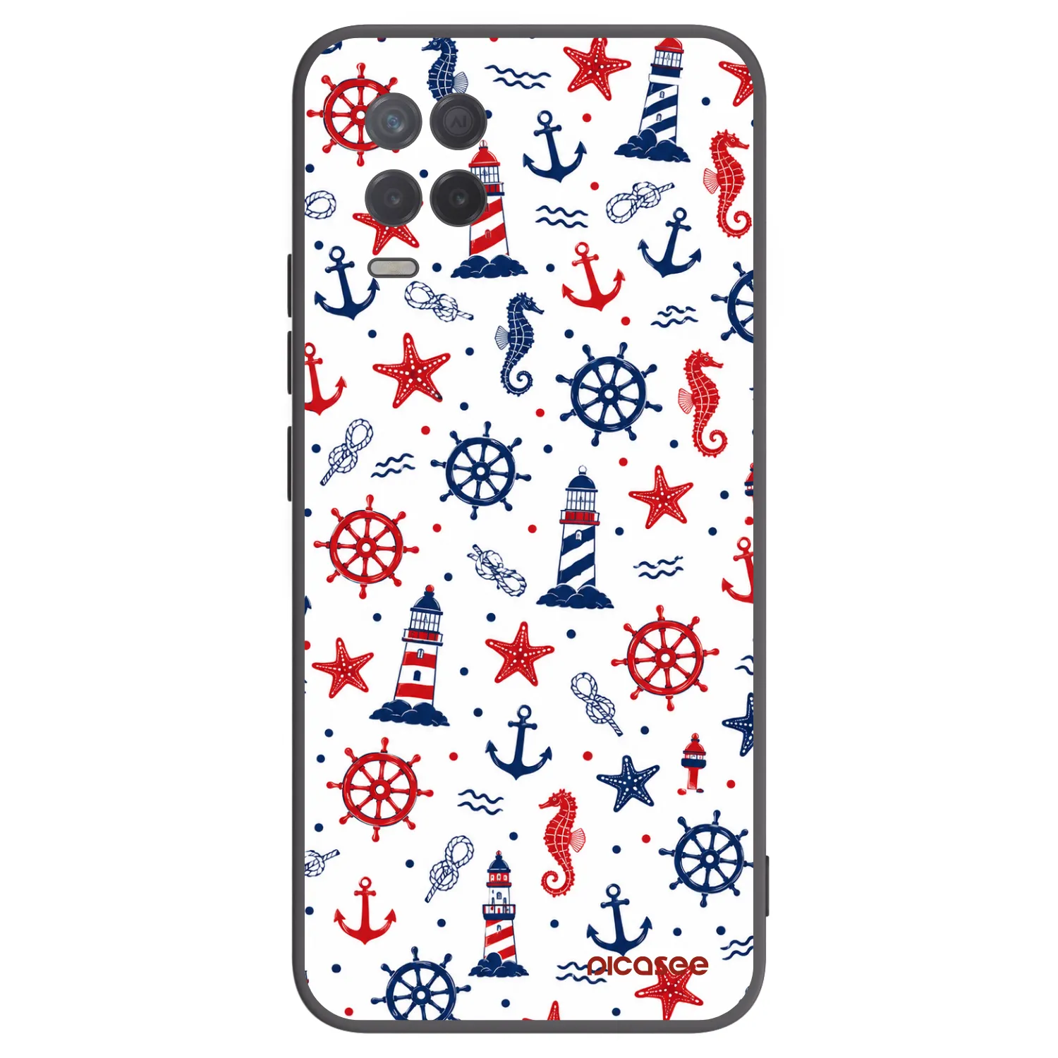 Picasee silikónový čierny obal pre Realme 8 5G - Sailor Vibes