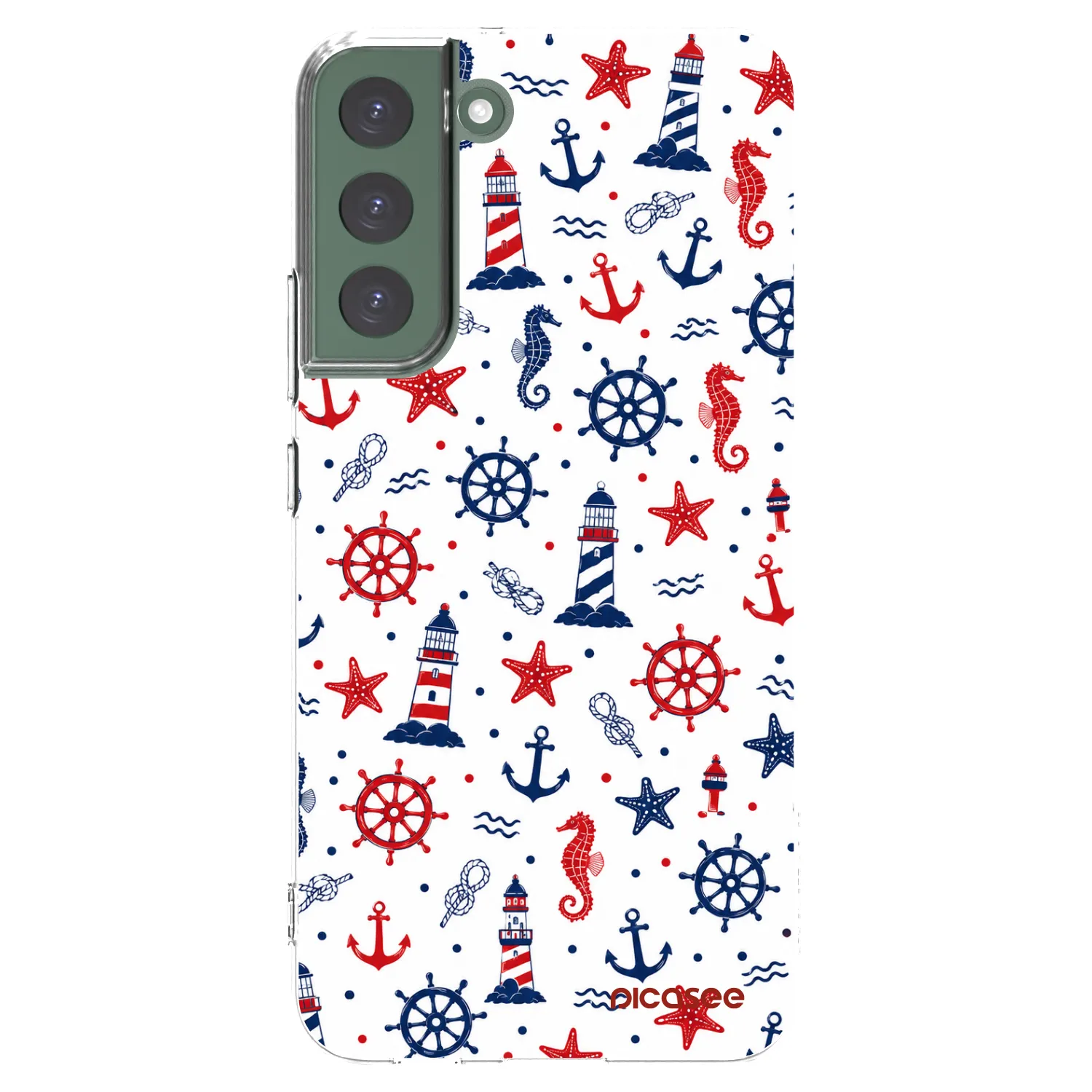 Picasee silikónový prehľadný obal pre Samsung Galaxy S22+ 5G - Sailor Vibes
