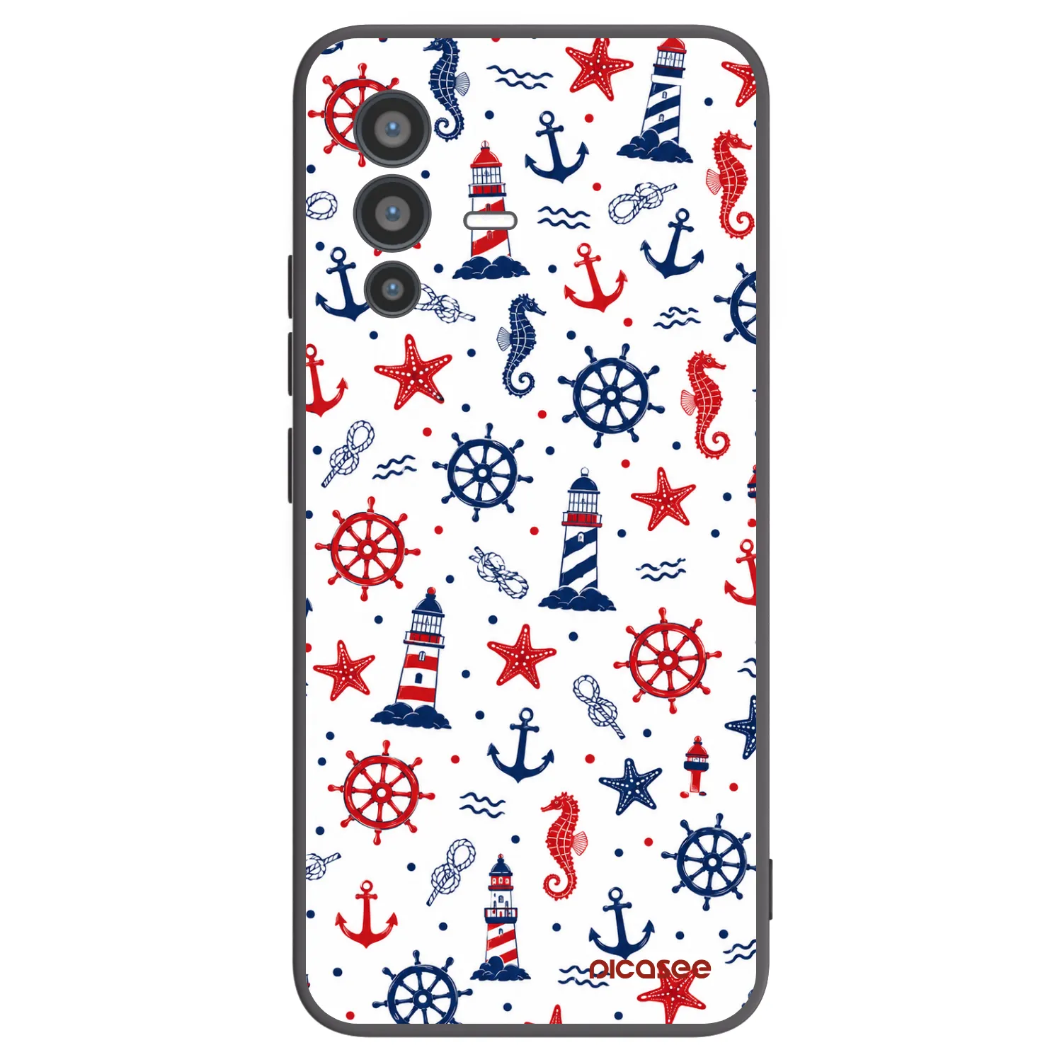 Picasee silikónový čierny obal pre Vivo V23 5G - Sailor Vibes
