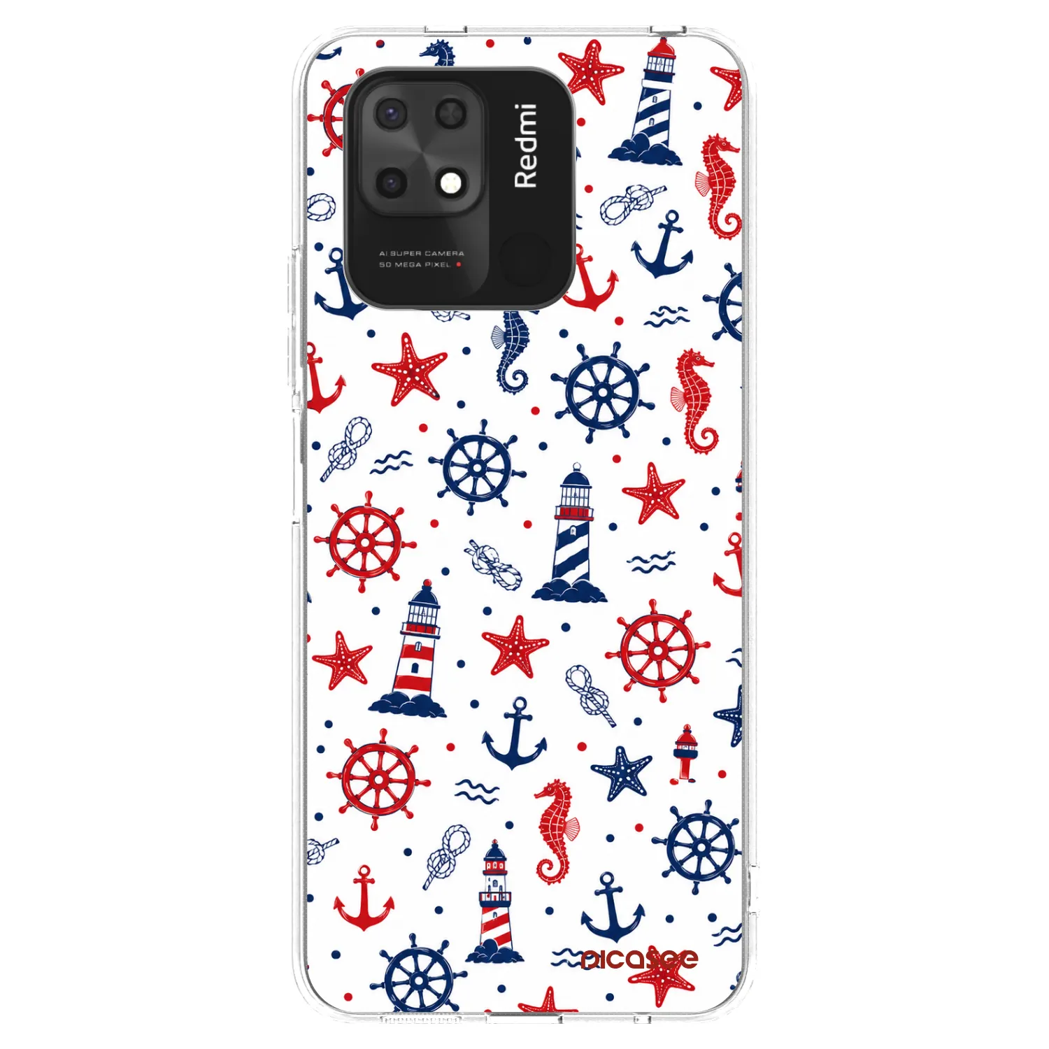 Picasee silikónový prehľadný obal pre Xiaomi Redmi 10C - Sailor Vibes