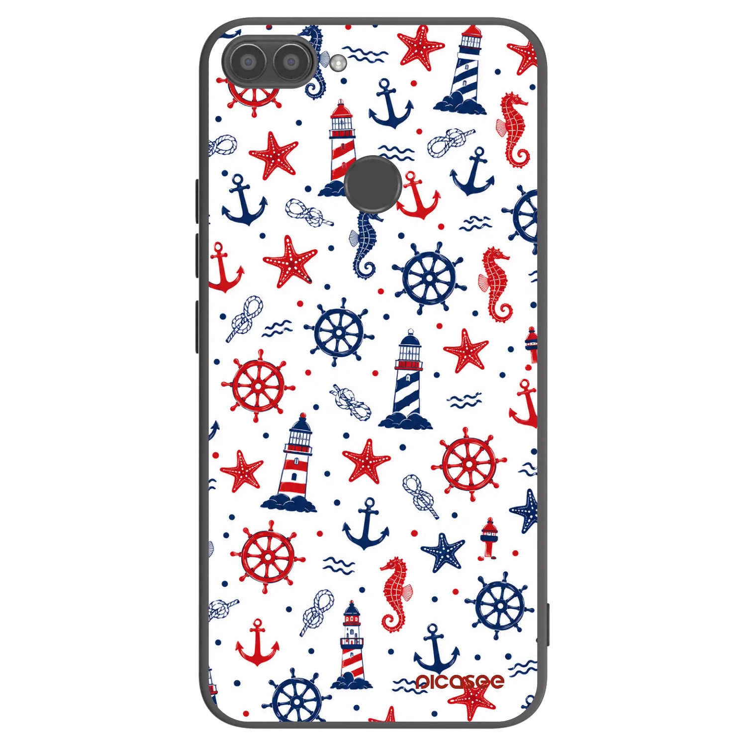 Picasee silikónový čierny obal pre Huawei P Smart - Sailor Vibes