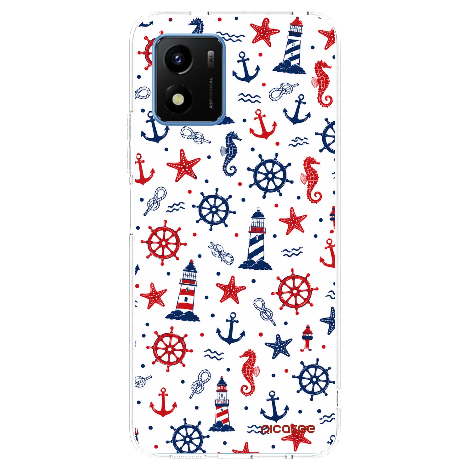 Picasee silikónový prehľadný obal pre Vivo Y01 - Sailor Vibes