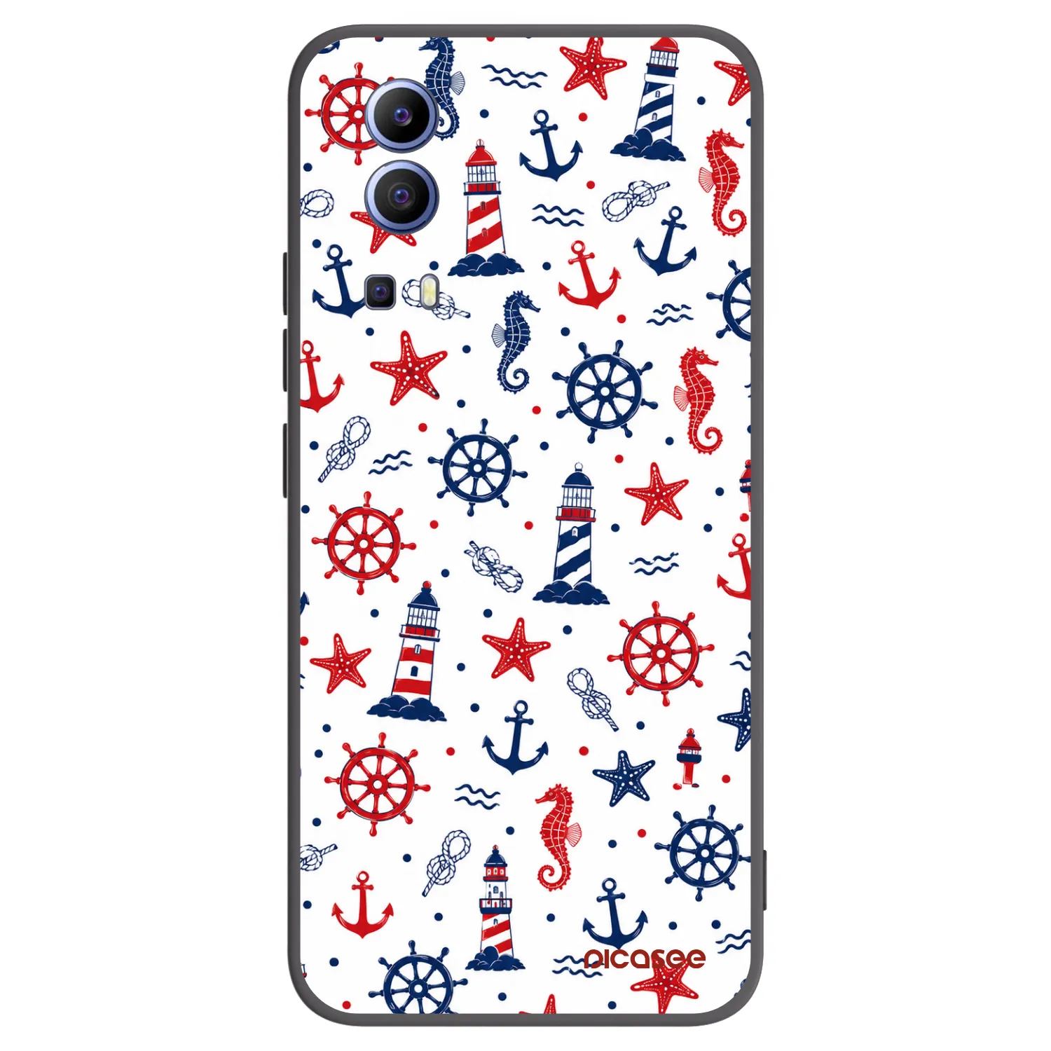 Picasee silikónový čierny obal pre Vivo Y52 5G - Sailor Vibes
