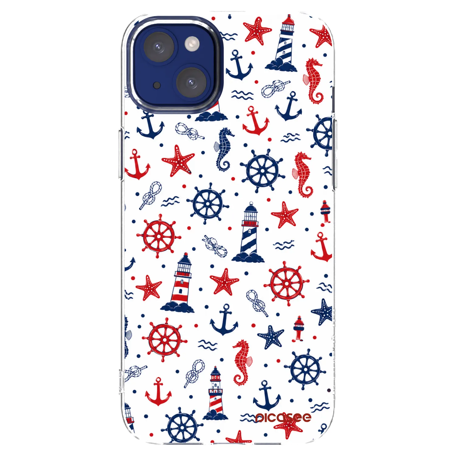 Picasee silikónový prehľadný obal pre Apple iPhone 14 Plus - Sailor Vibes