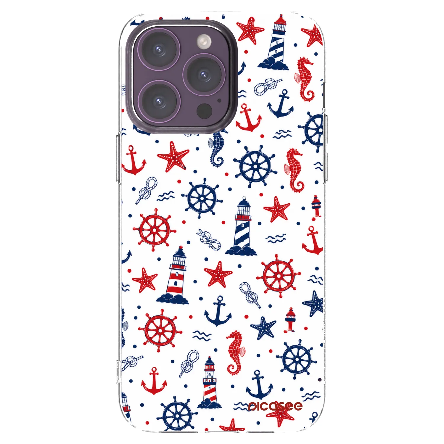 Picasee silikónový prehľadný obal pre Apple iPhone 14 Pro Max - Sailor Vibes