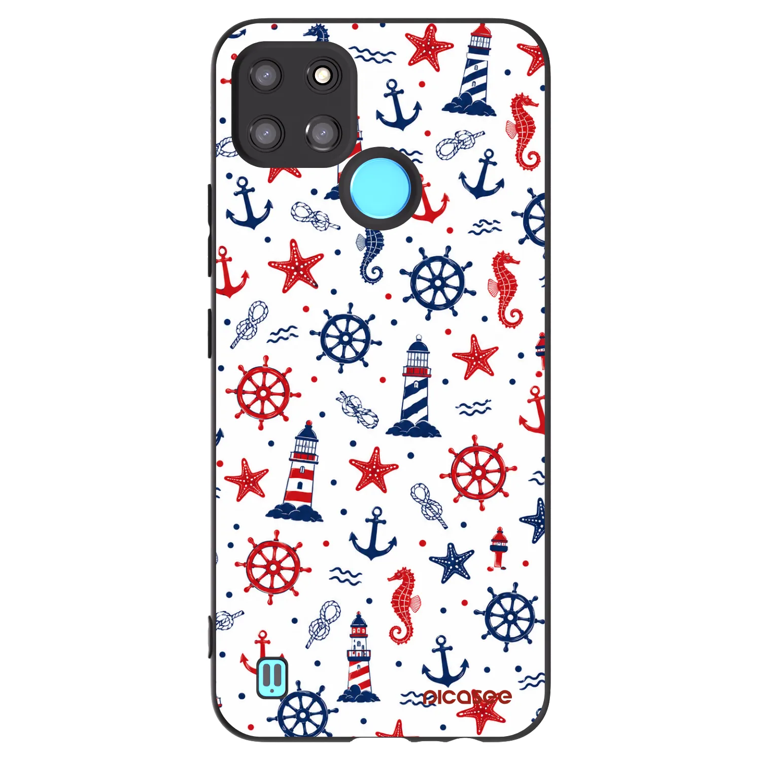 Picasee silikónový čierny obal pre Realme C21Y - Sailor Vibes