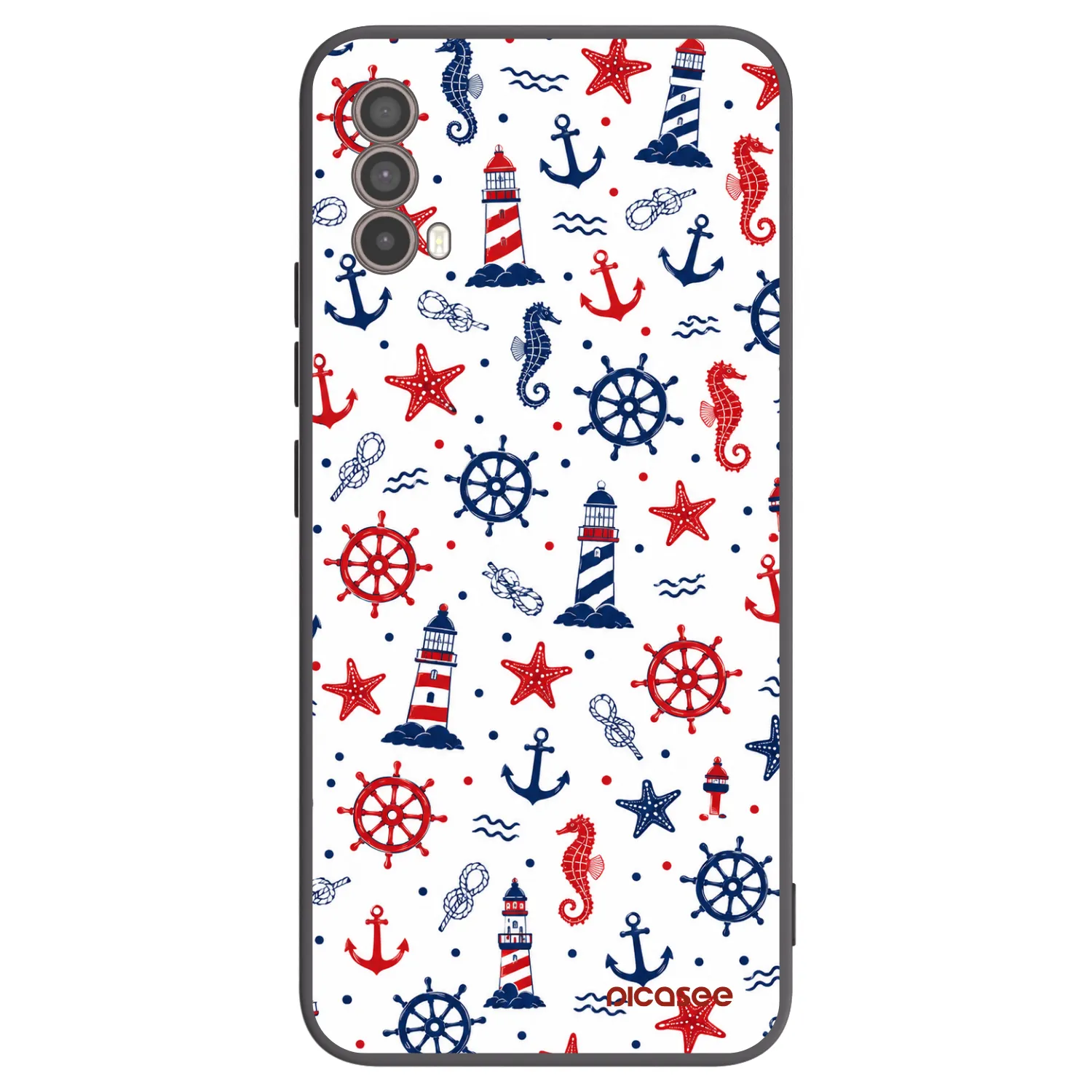 Picasee silikónový čierny obal pre Motorola Moto E40 - Sailor Vibes