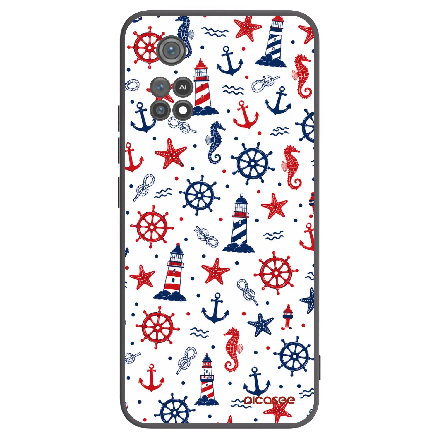 Picasee silikónový čierny obal pre Xiaomi Poco M4 Pro - Sailor Vibes