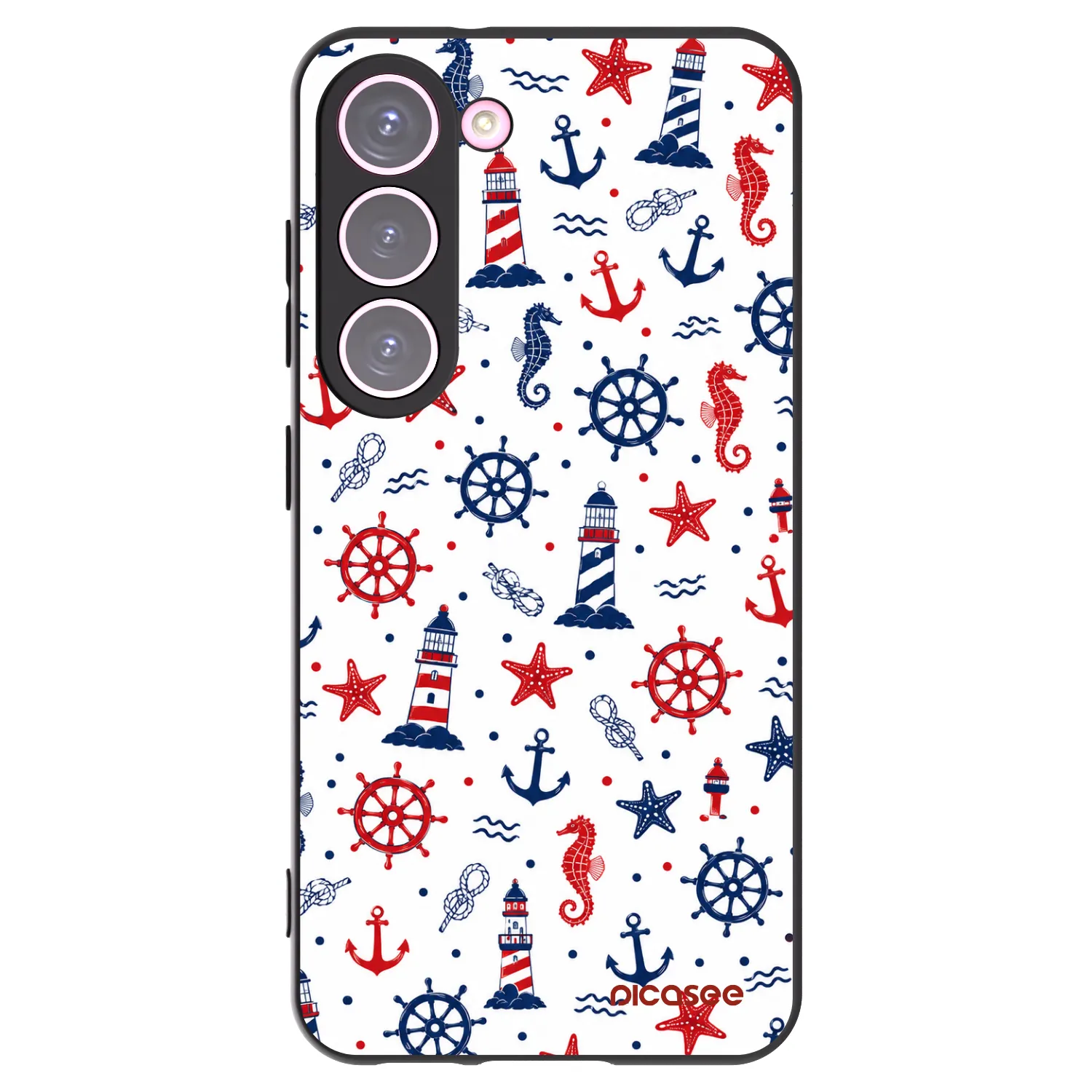 Picasee silikónový čierny obal pre Samsung Galaxy S23 5G - Sailor Vibes