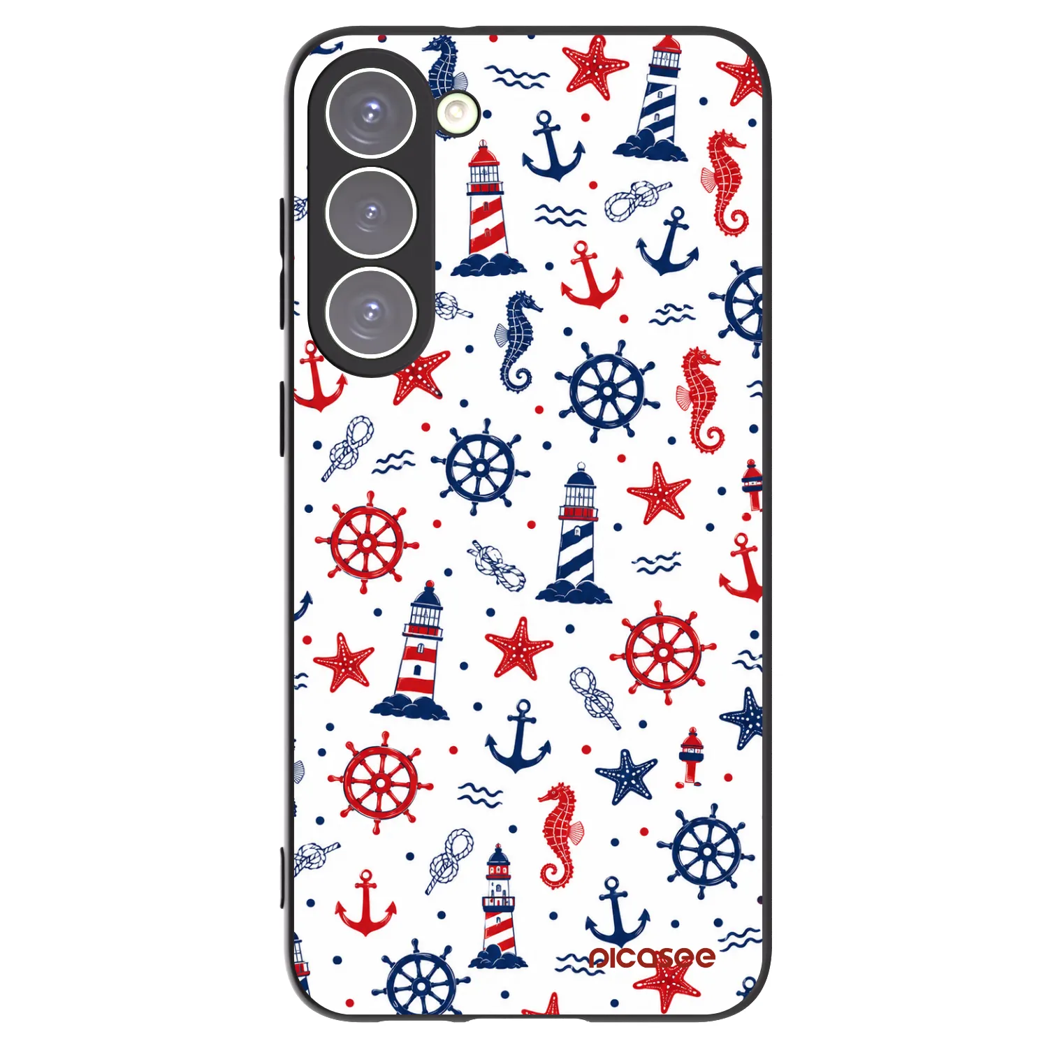Picasee silikónový čierny obal pre Samsung Galaxy S23+ 5G - Sailor Vibes