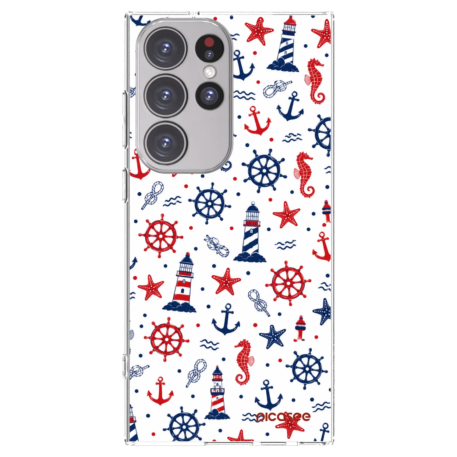 Picasee silikónový prehľadný obal pre Samsung Galaxy S23 Ultra 5G - Sailor Vibes