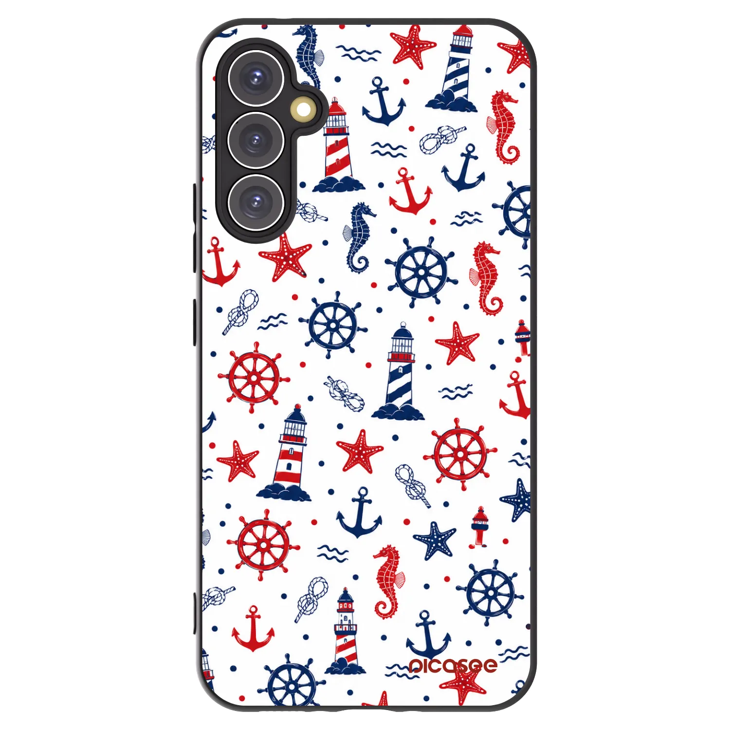 Picasee silikónový čierny obal pre Samsung Galaxy A34 5G A346B - Sailor Vibes