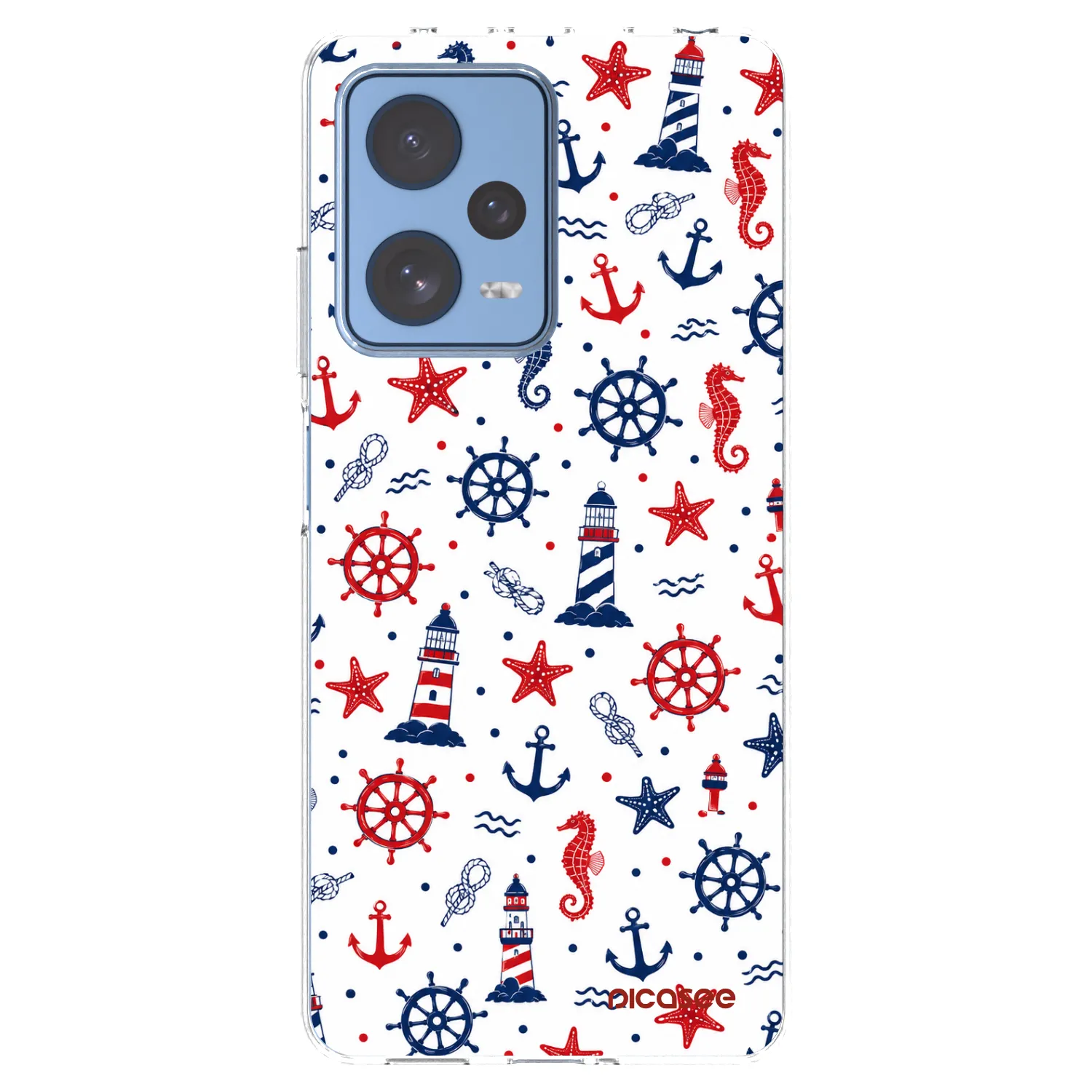 Picasee silikónový prehľadný obal pre Xiaomi Redmi Note 12 Pro 5G - Sailor Vibes