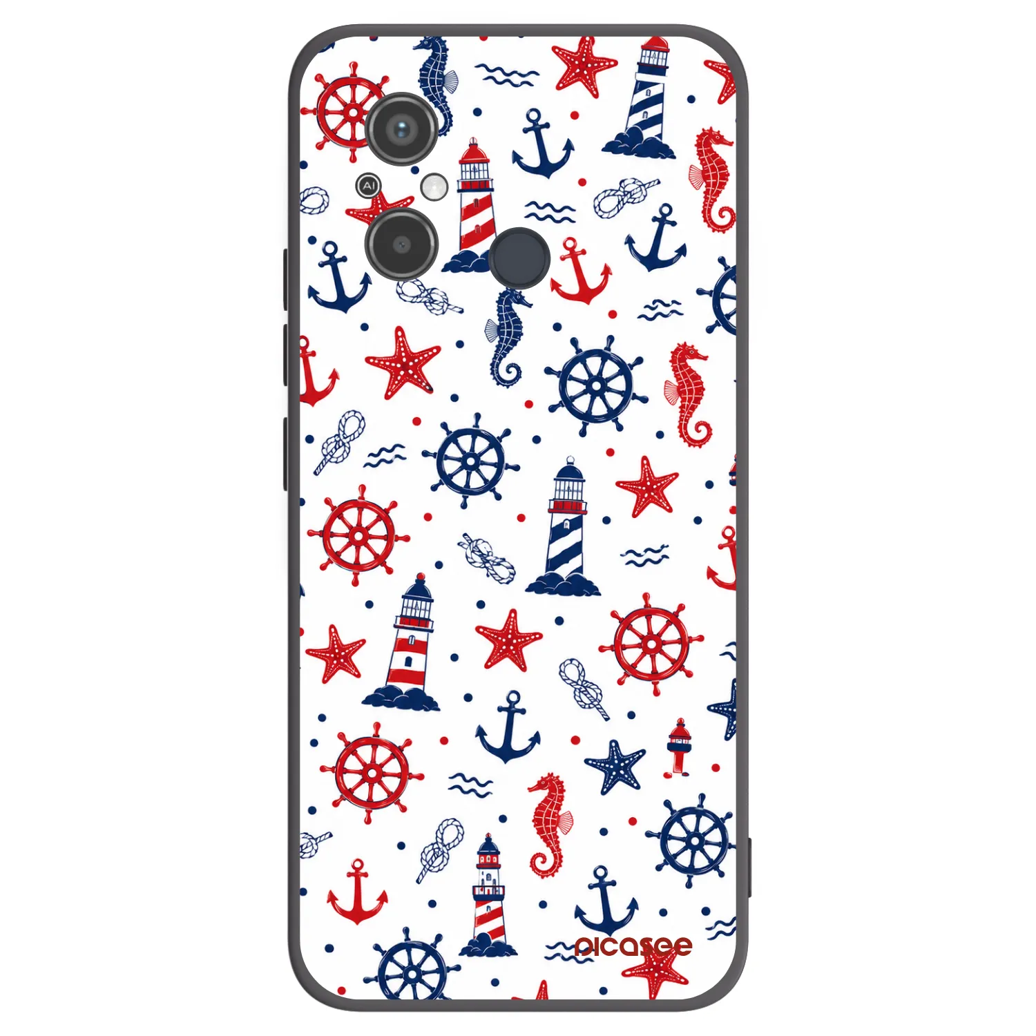 Picasee silikónový čierny obal pre Xiaomi Redmi 12C - Sailor Vibes