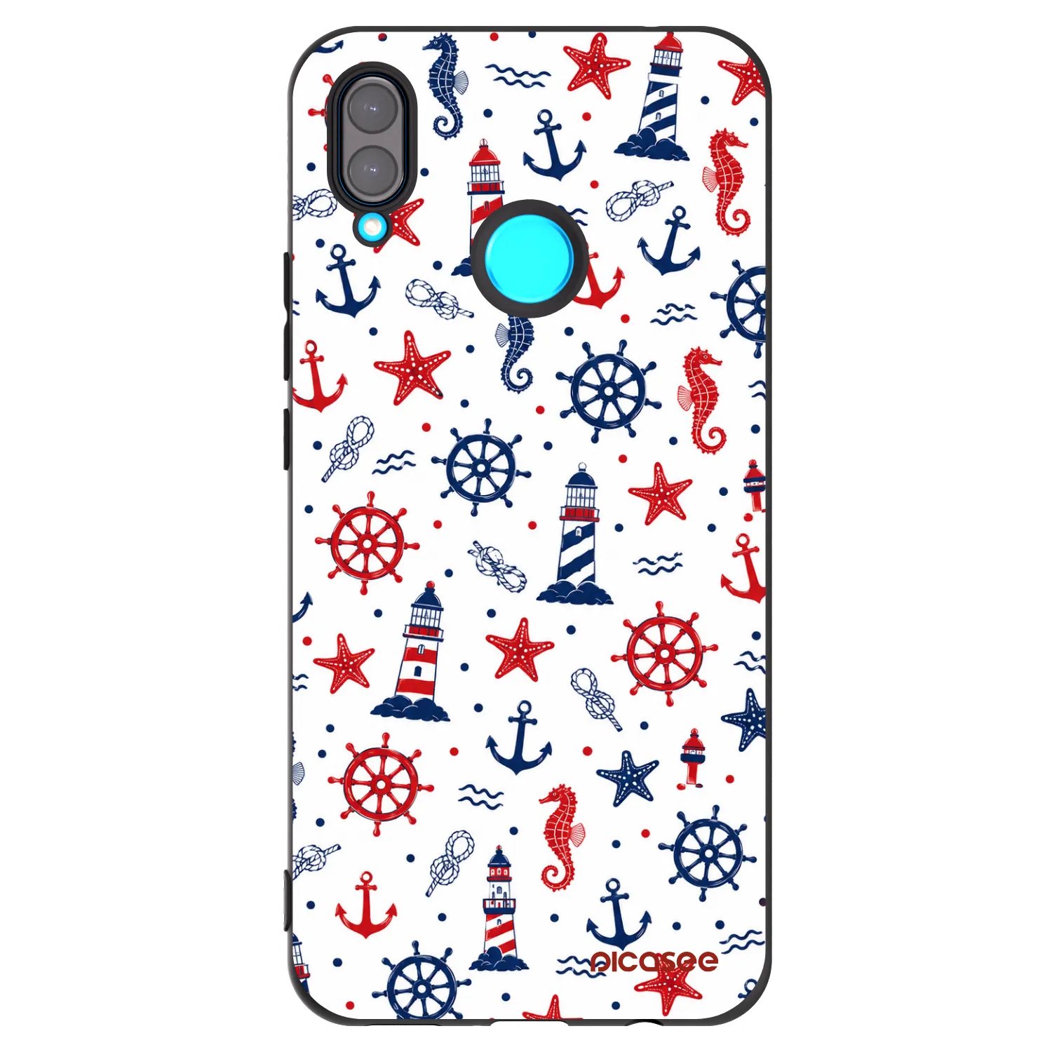 Picasee silikónový čierny obal pre Huawei Nova 3i - Sailor Vibes