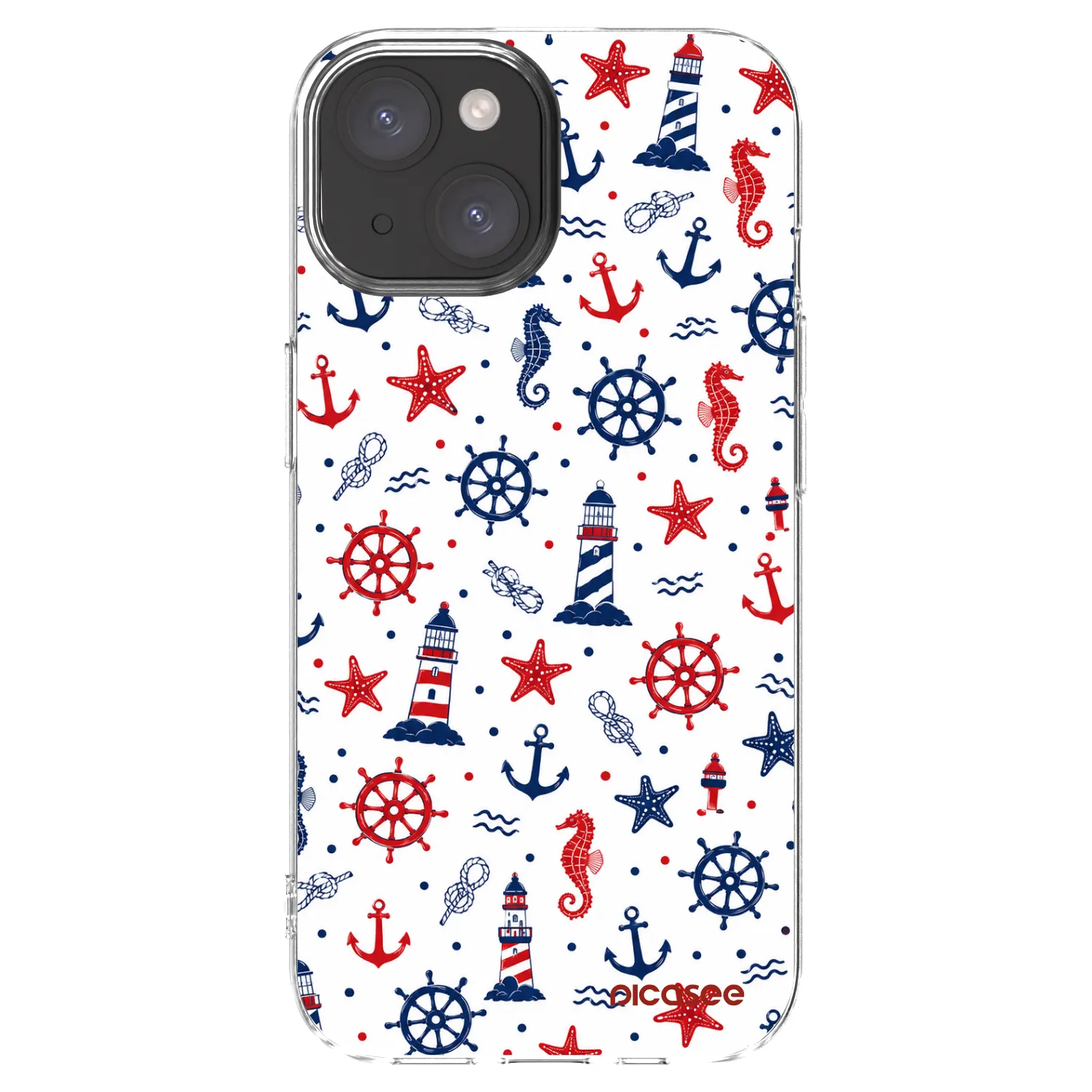 Picasee silikónový prehľadný obal pre Apple iPhone 15 - Sailor Vibes