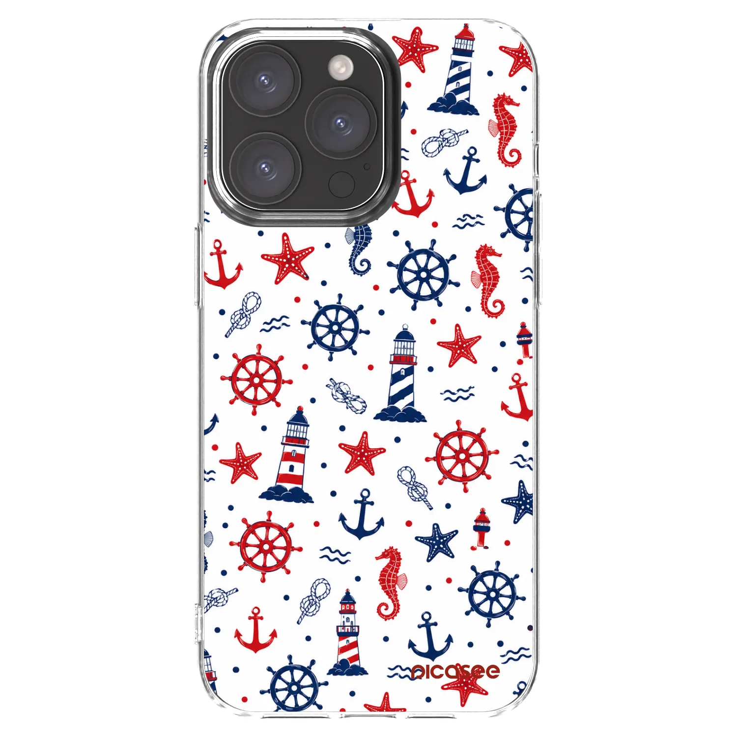 Picasee silikónový prehľadný obal pre Apple iPhone 15 Pro Max - Sailor Vibes