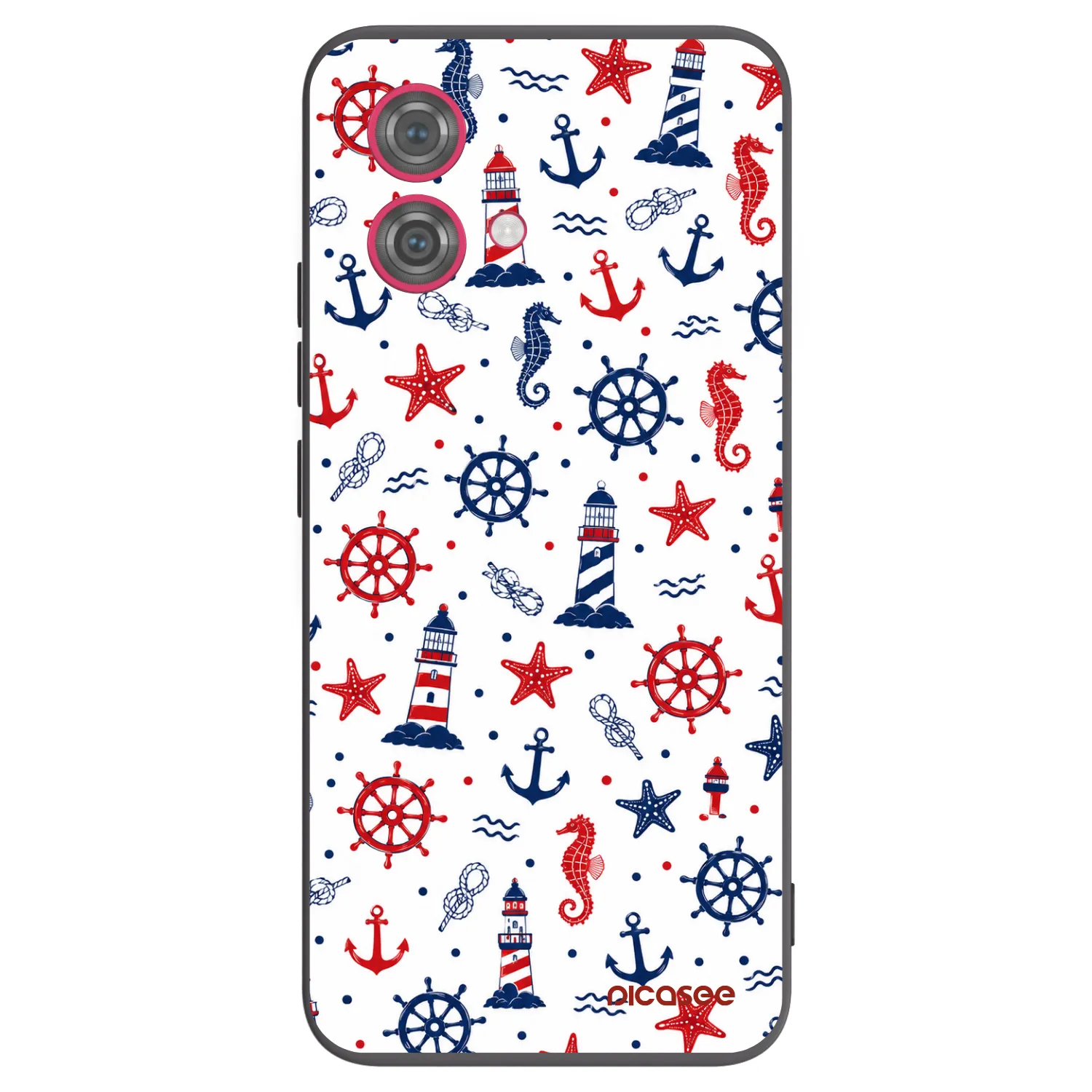 Picasee silikónový čierny obal pre Motorola Moto G84 5G - Sailor Vibes