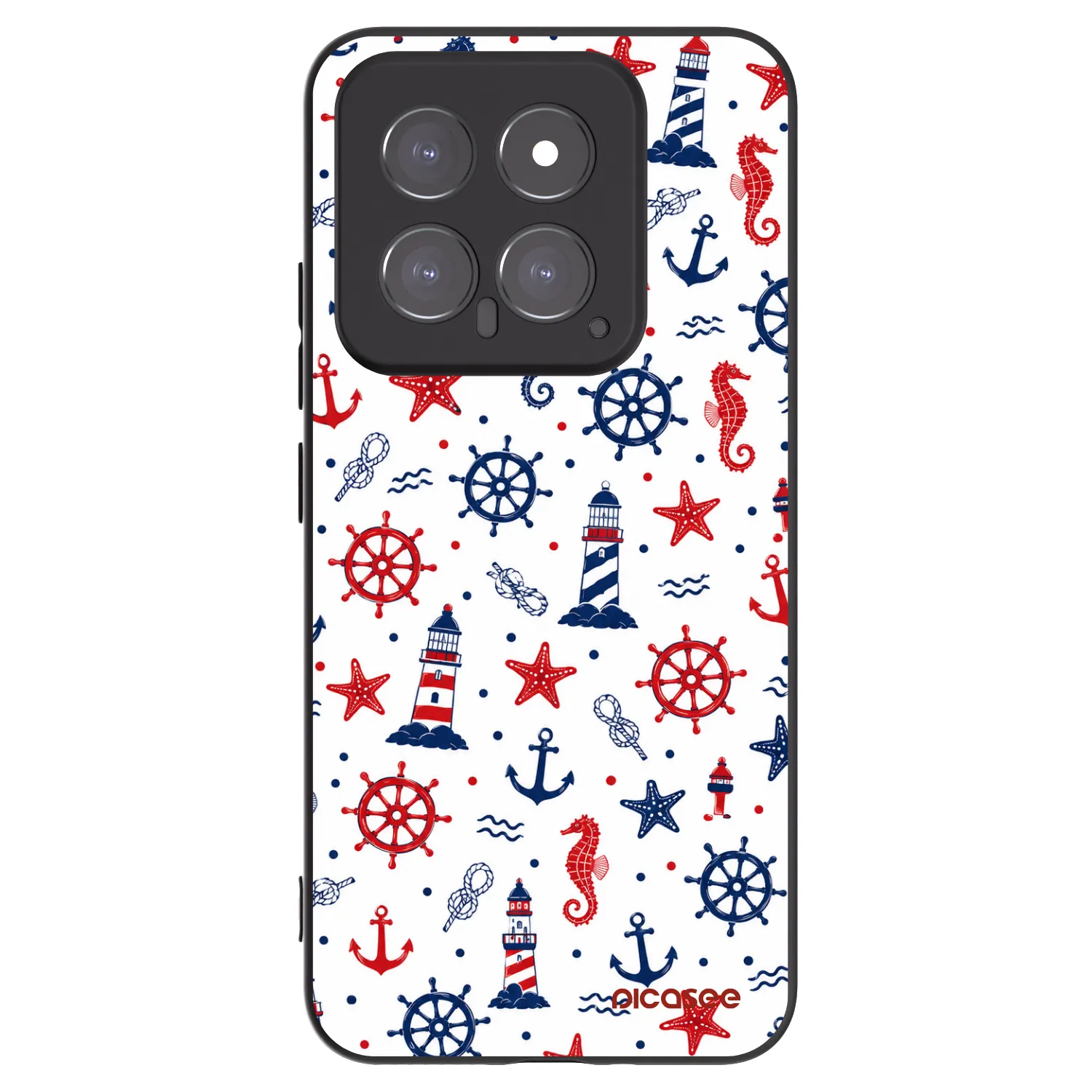 Picasee silikónový čierny obal pre Xiaomi 14 - Sailor Vibes