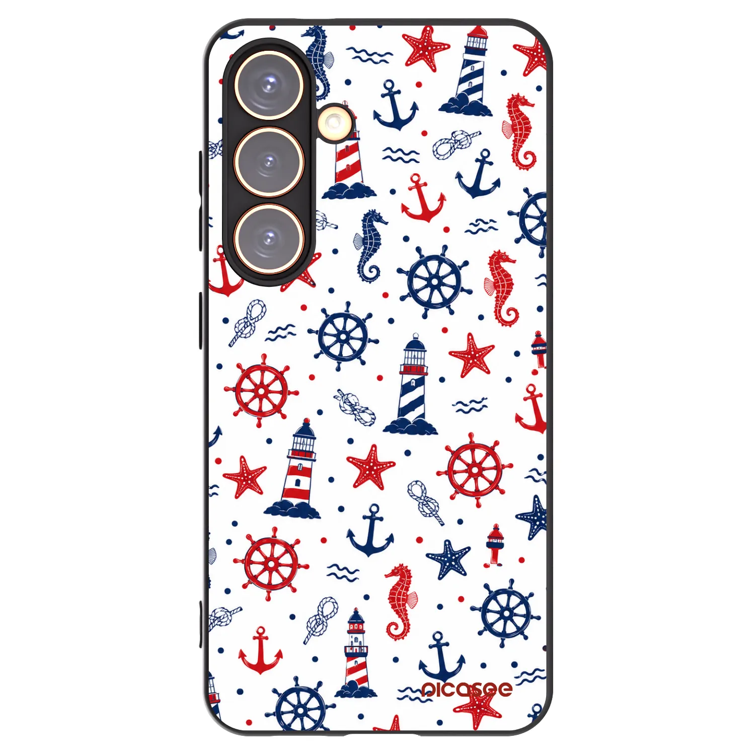 Picasee silikónový čierny obal pre Samsung Galaxy S24 S921B 5G - Sailor Vibes